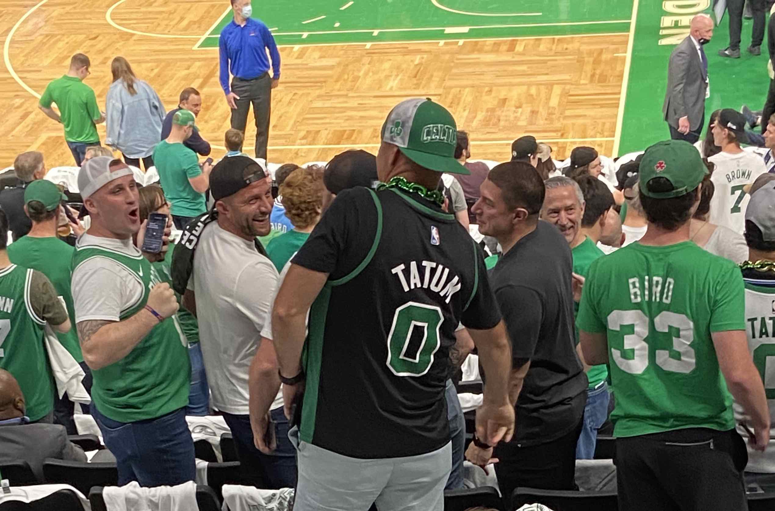 Td garden fans - the game Fans cheering in TD Garden.