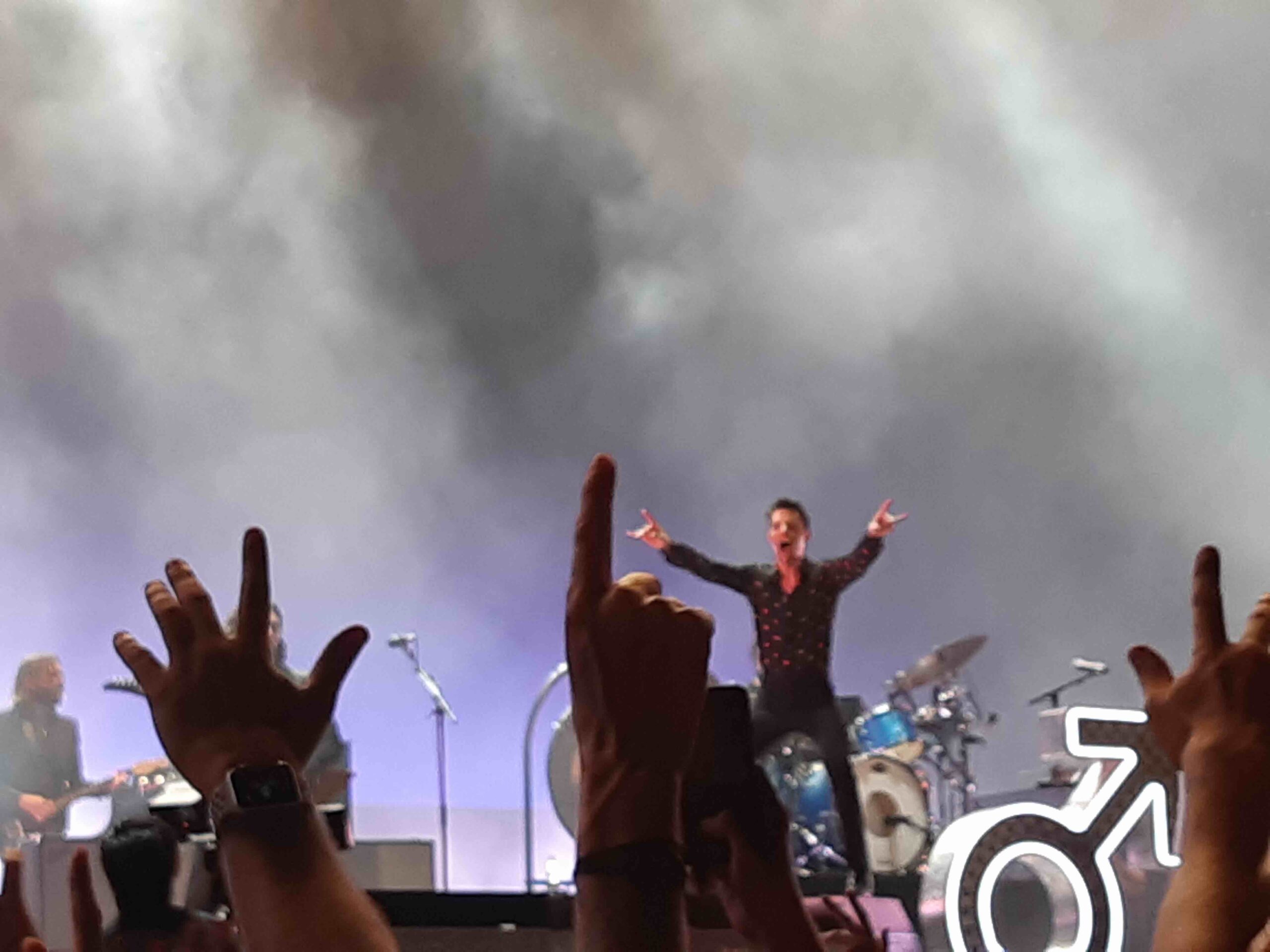 The Killers concert scaled