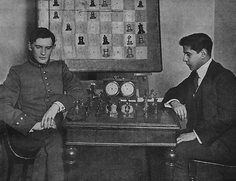 779px Capablanca vs Alekhine 1914