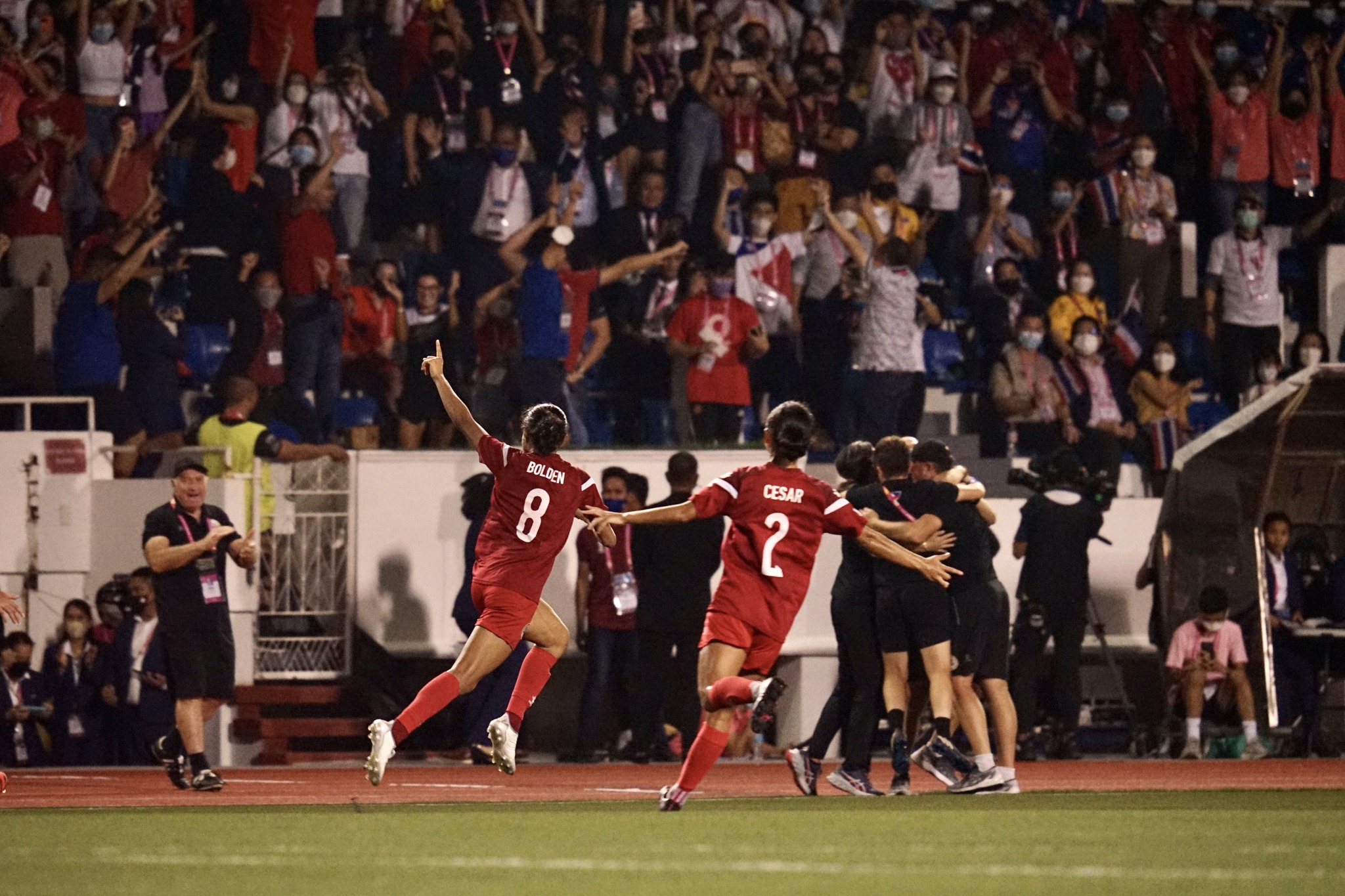 294440455_3266001767011301_6974847183359265865_n - the game The Filipinas hyped up their fans on their home turf at the AFF Women's Championship