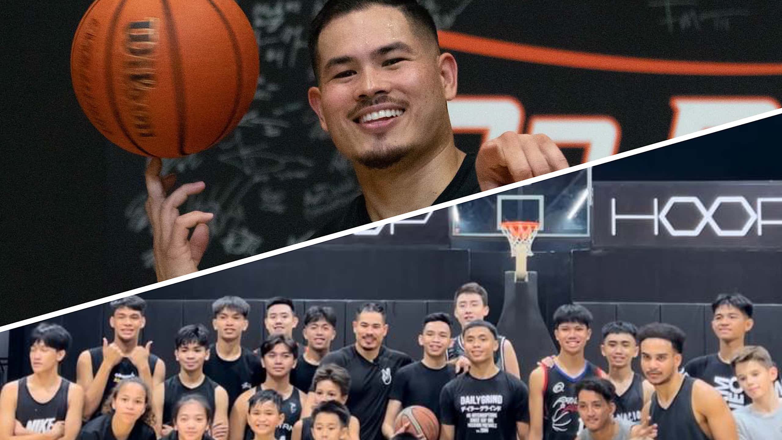 Basketball trainer Kyle Travis in his training camp in Manila