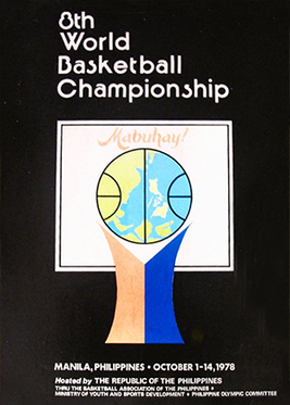1978_world_basketball_championship_logo - the game The official poster of the 1978 FIBA World Cup, hosted by the Philippines