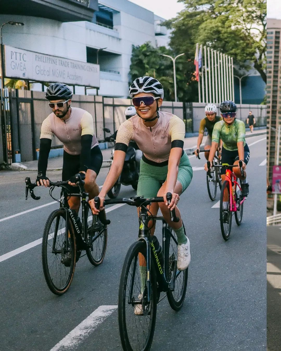 a group of people cycling taken by San Ride Bukas