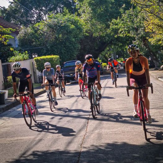 a group of people cycling taken by San Ride Bukas