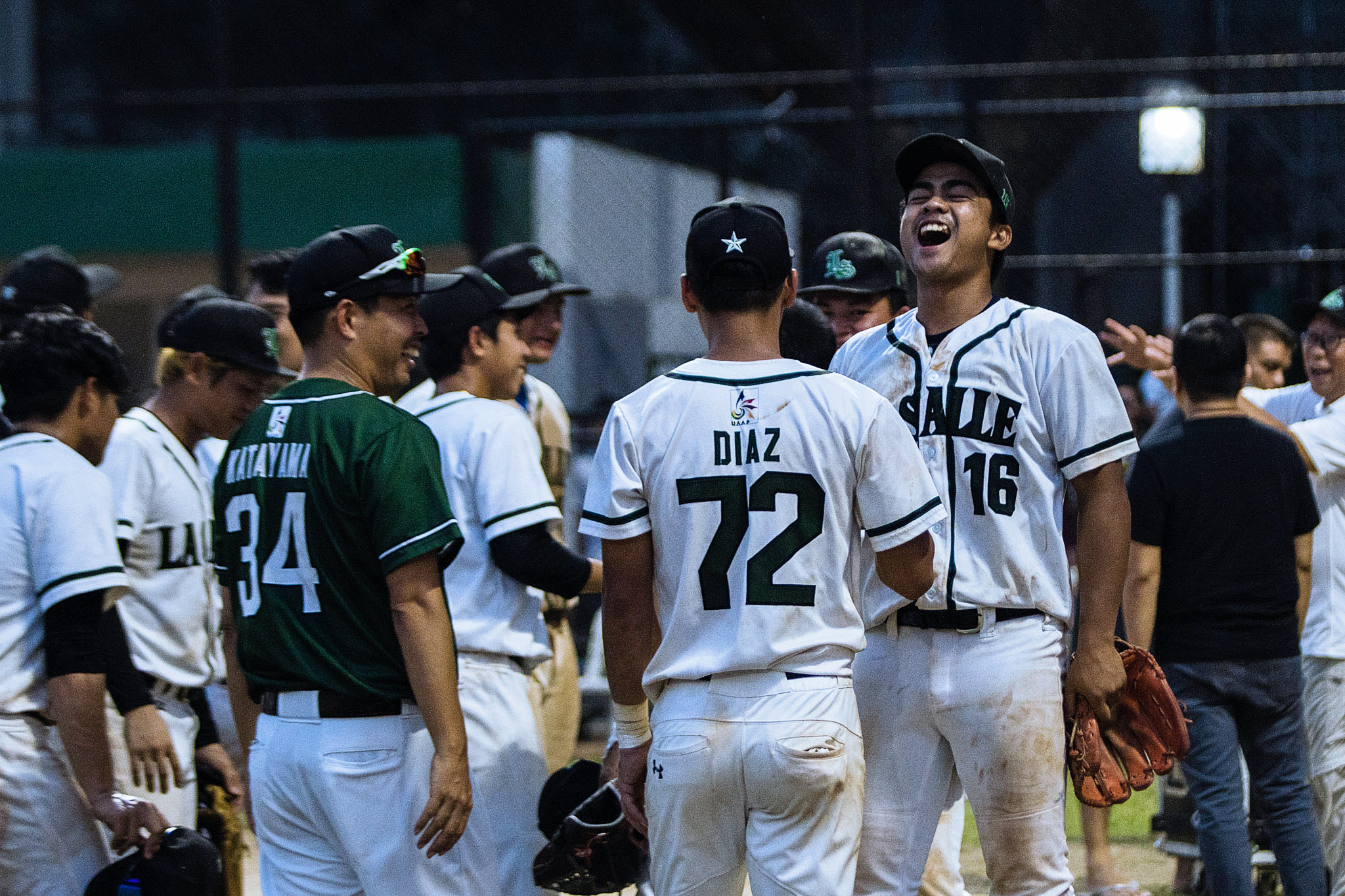 Back-to-back UAAP champions, the DLSU Green Batters (photographed by Zoila Caga, The LaSallian)
