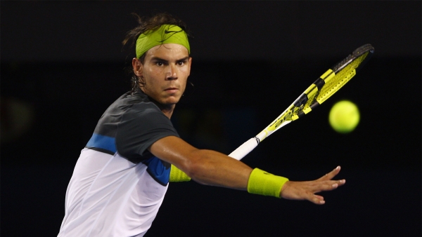 Grand Slam Champion Rafael Nadal in the 2009 Australian Open