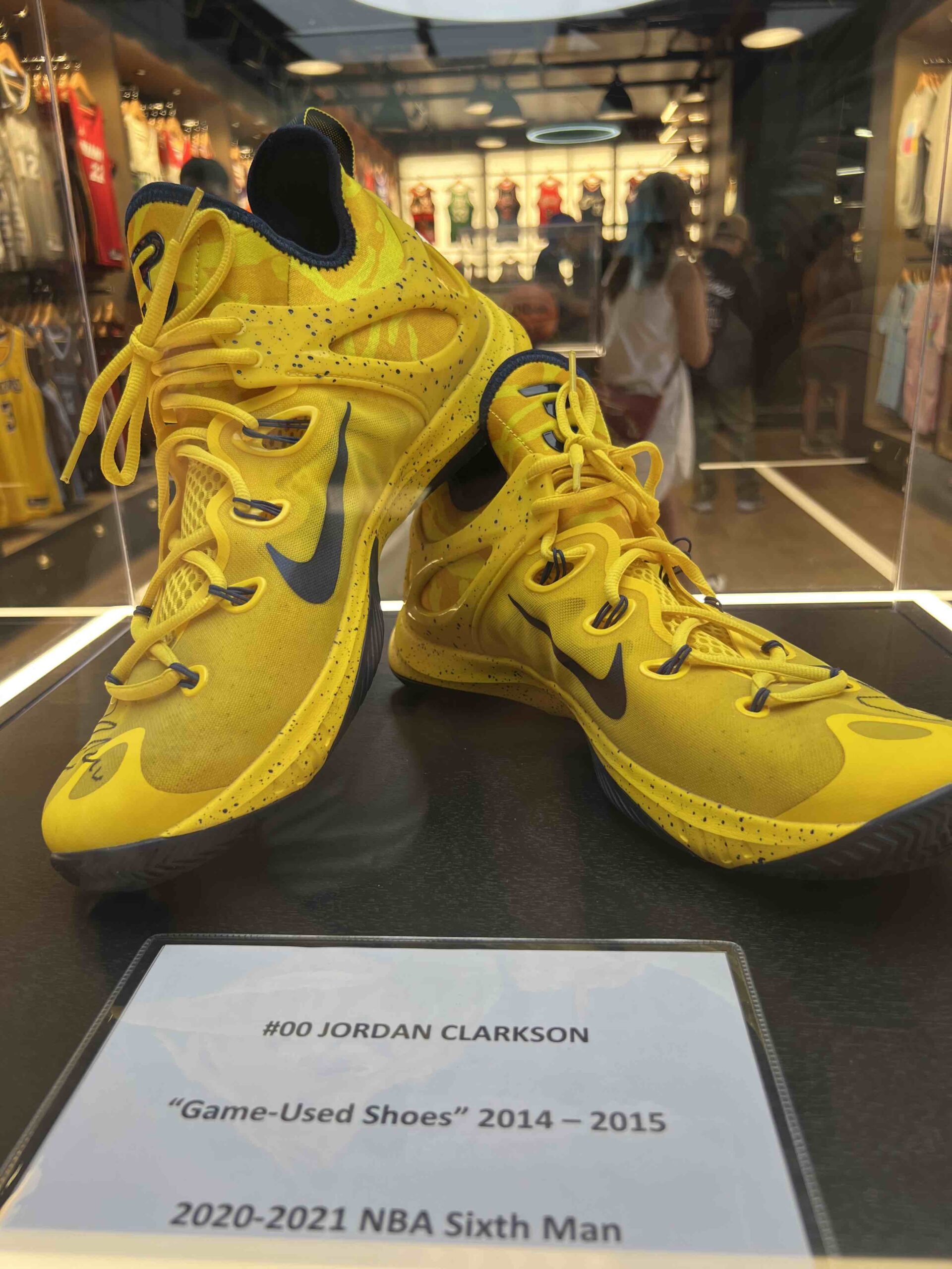 Manila's new NBA store has memorabilia from historic moments in the sport. 