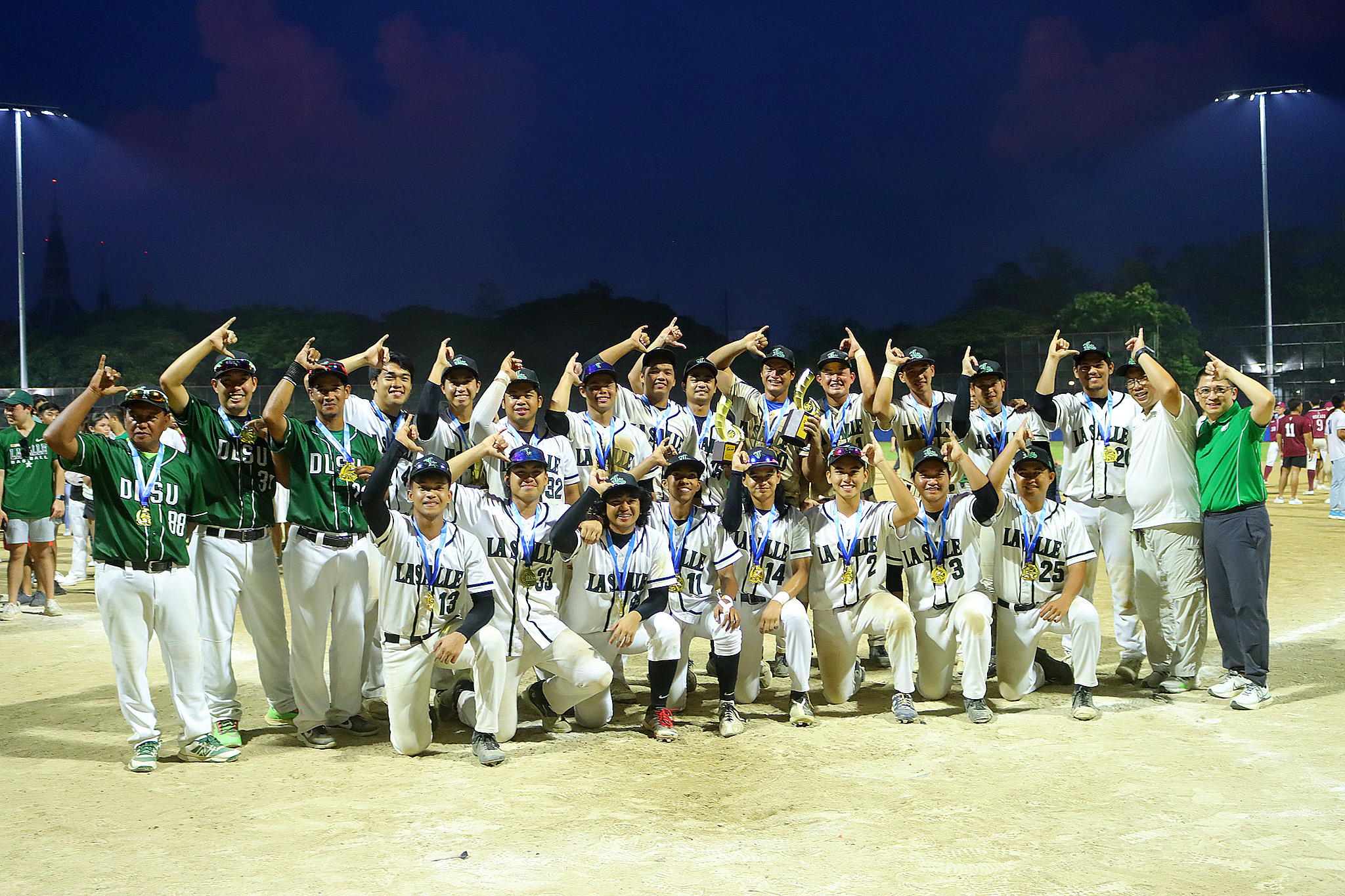 The DLSU Green Batters win the UAAP Season 85 Championship