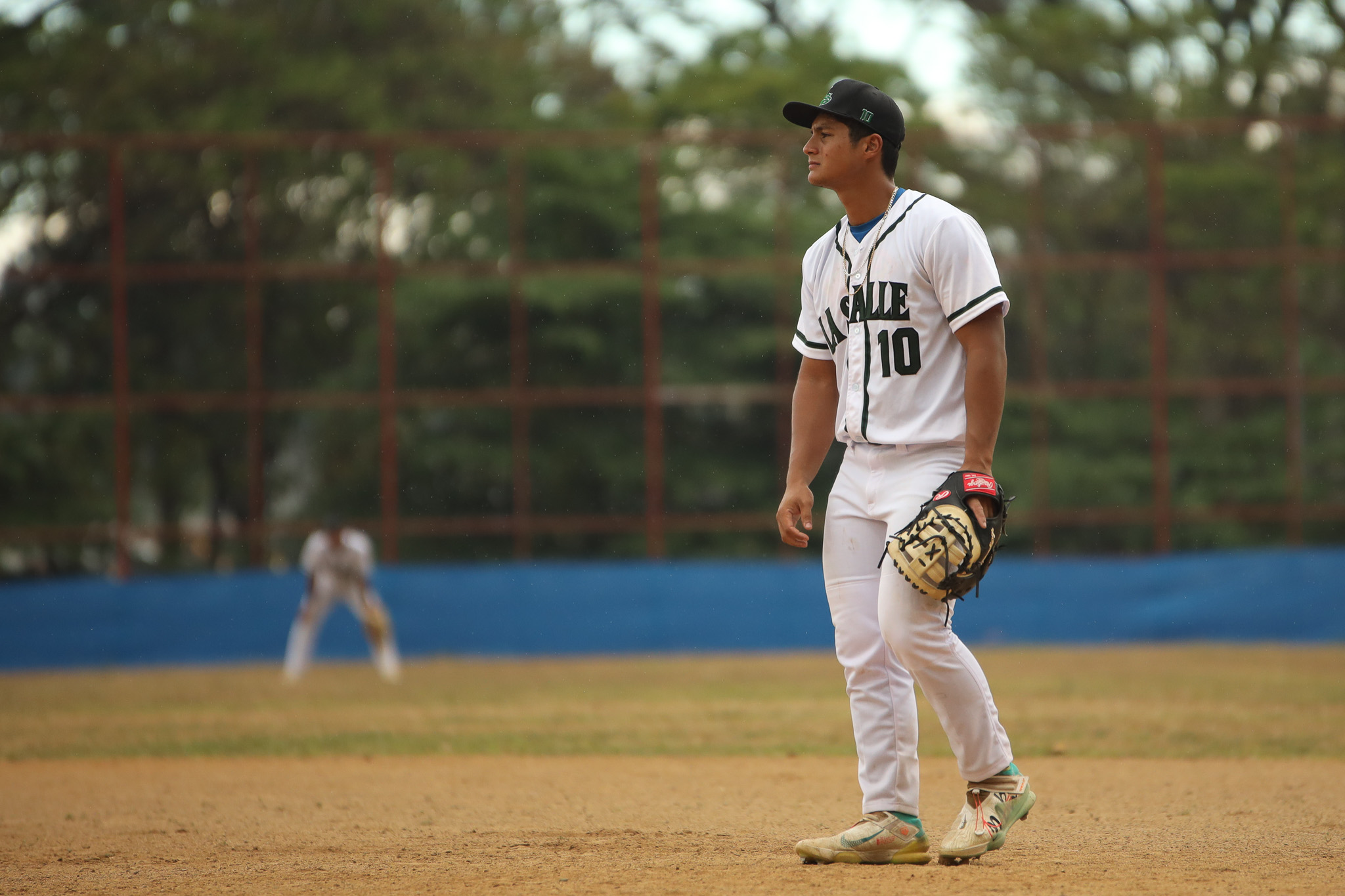 Filipino baseball player Iggy Escaño representing the DLSU Green Batters