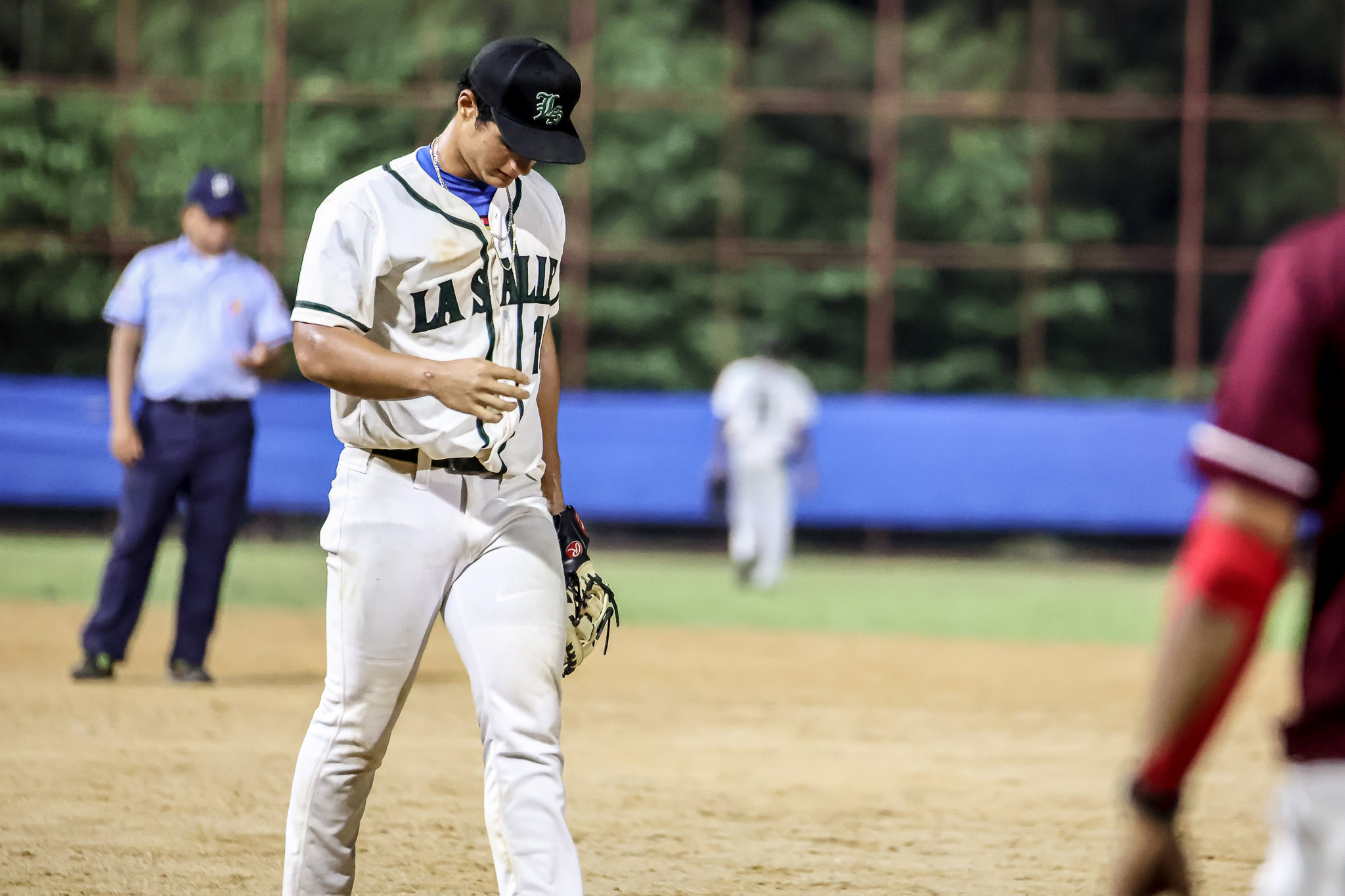 Filipino baseball player Iggy Escaño representing the DLSU Green Batters