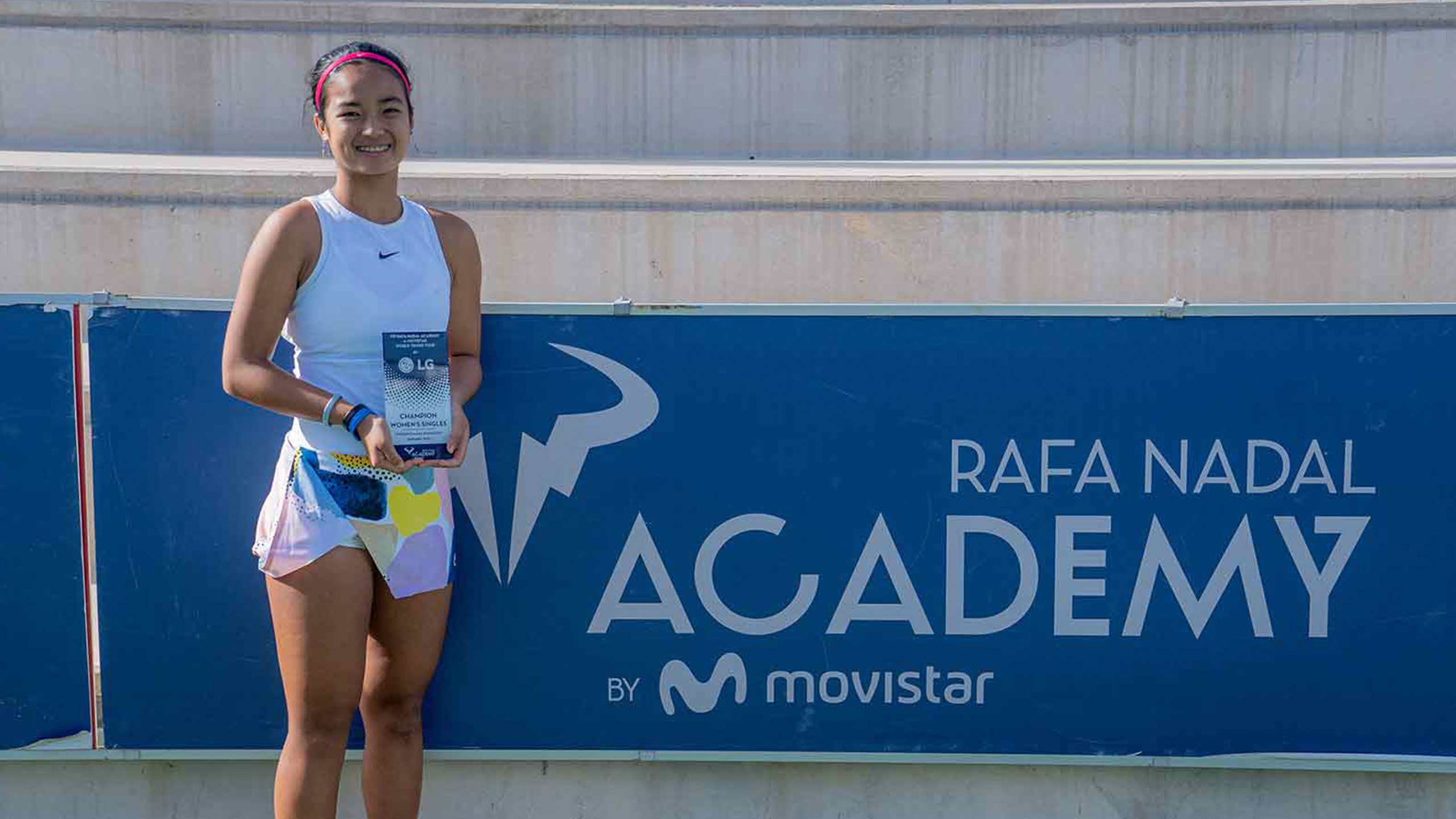 Alex Eala at the Rafa Nadal Academy