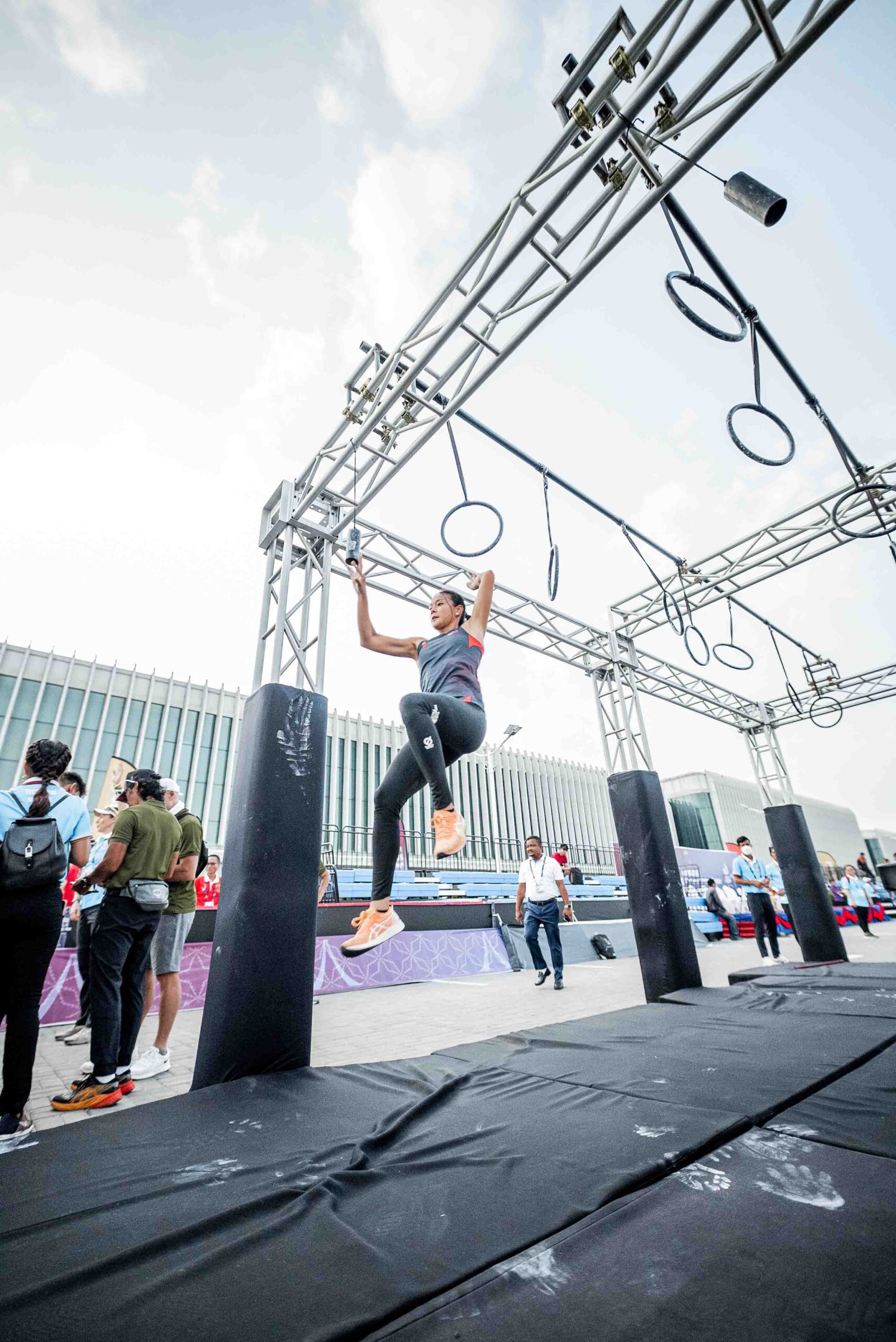 Obstacle Course Racer Kaizen Dela Serna at the 2023 Southeast Asian Games.
