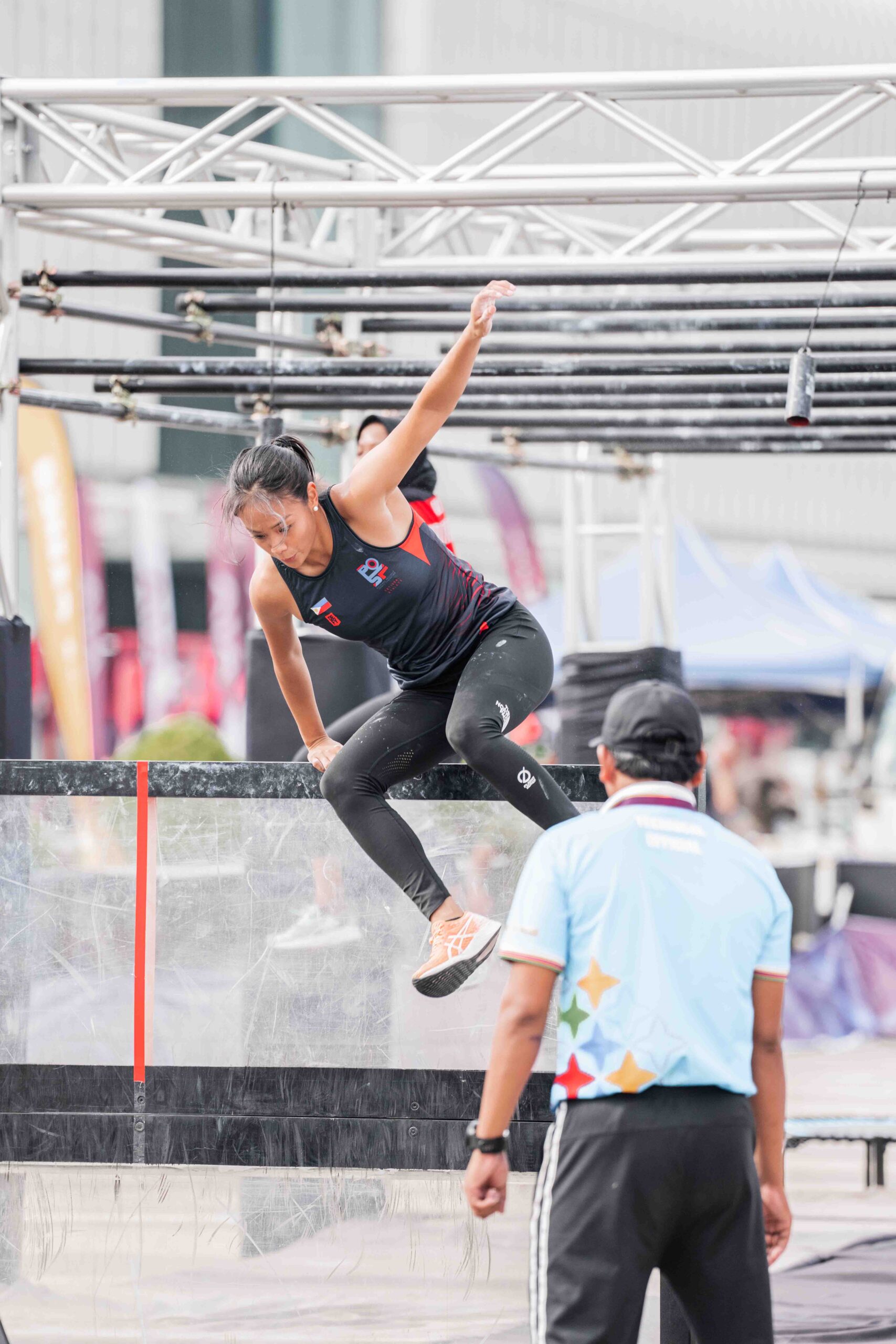 Obstacle Course Racer Kaizen Dela Serna at the 2023 Southeast Asian Games.