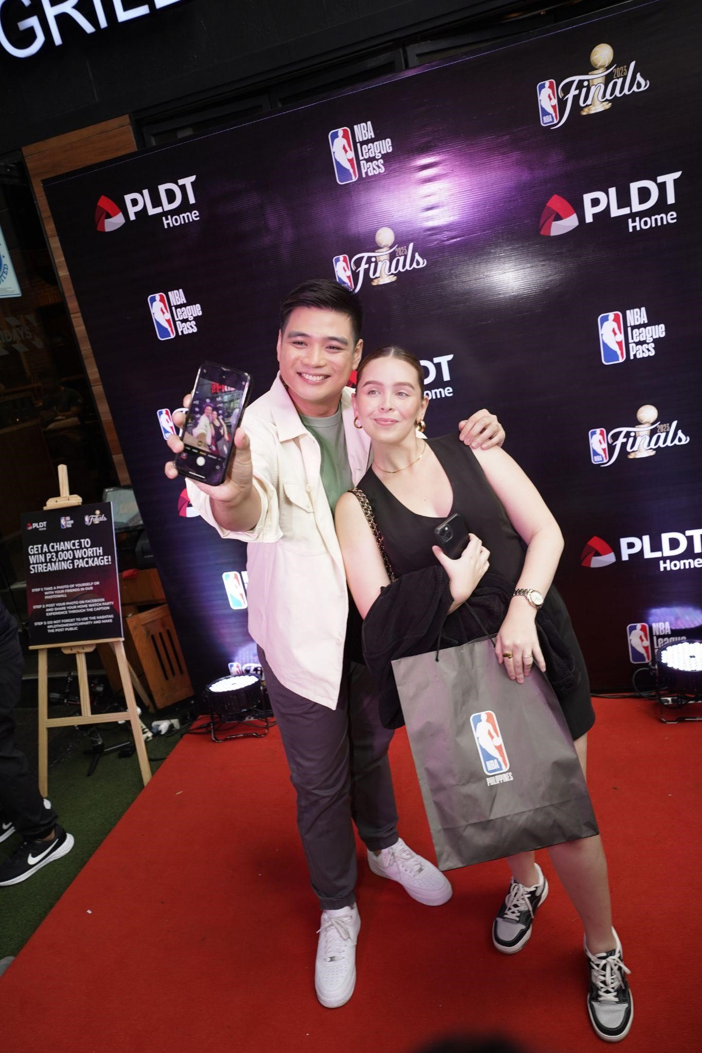 PLDT Home exclusive NBA Finals Watch Party: Paolo del Rosario and Bea Escudero