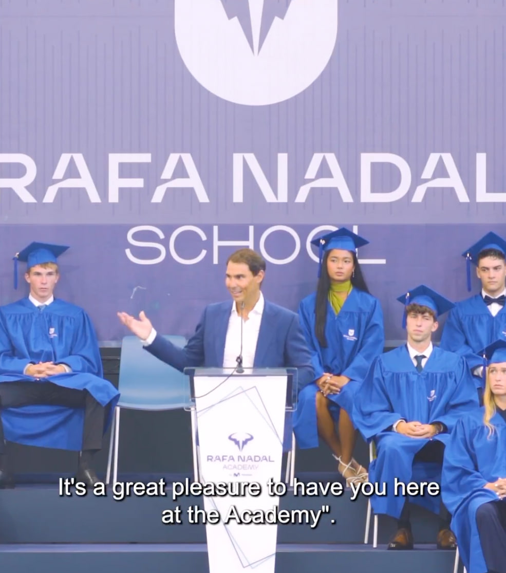 Alex Eala graduates from the Rafa Nadal Academy