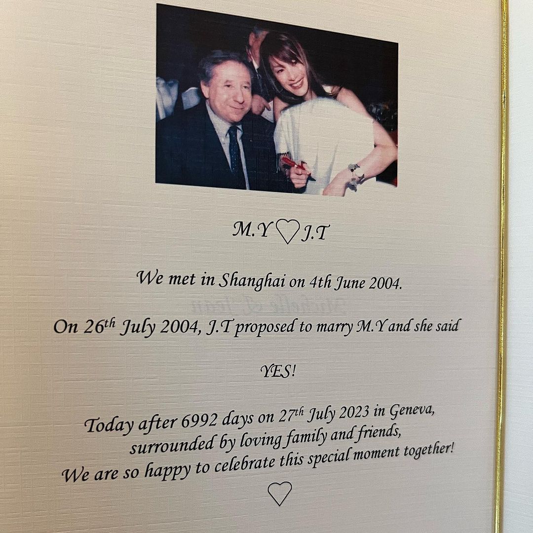 Snapinsta. App_363452980_18379753006026837_6930929329417667447_n_1080 - the game Michelle Yeoh and Jean Todt get married