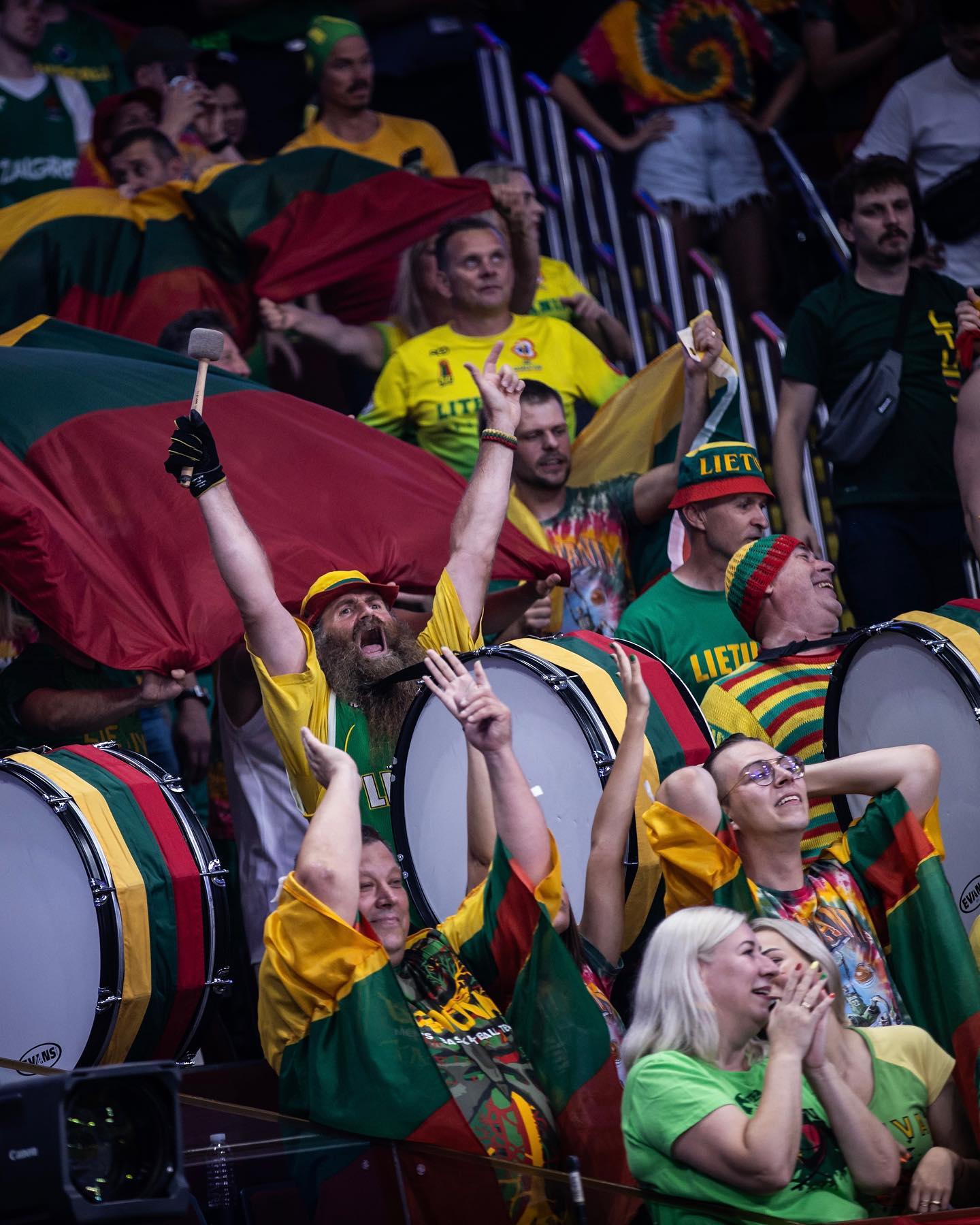 Lithuania fans at the 2023 FIBA World Cup