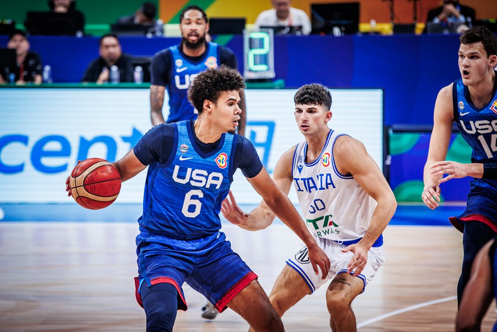 Cam Johnson representing Team USA at the 2023 FIBA World Cup