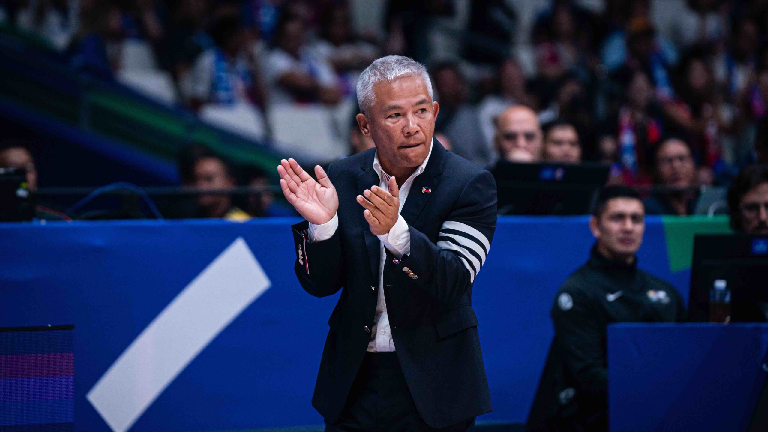 Gilas Pilipinas head coach Chot Reyes at the FIBA World Cup