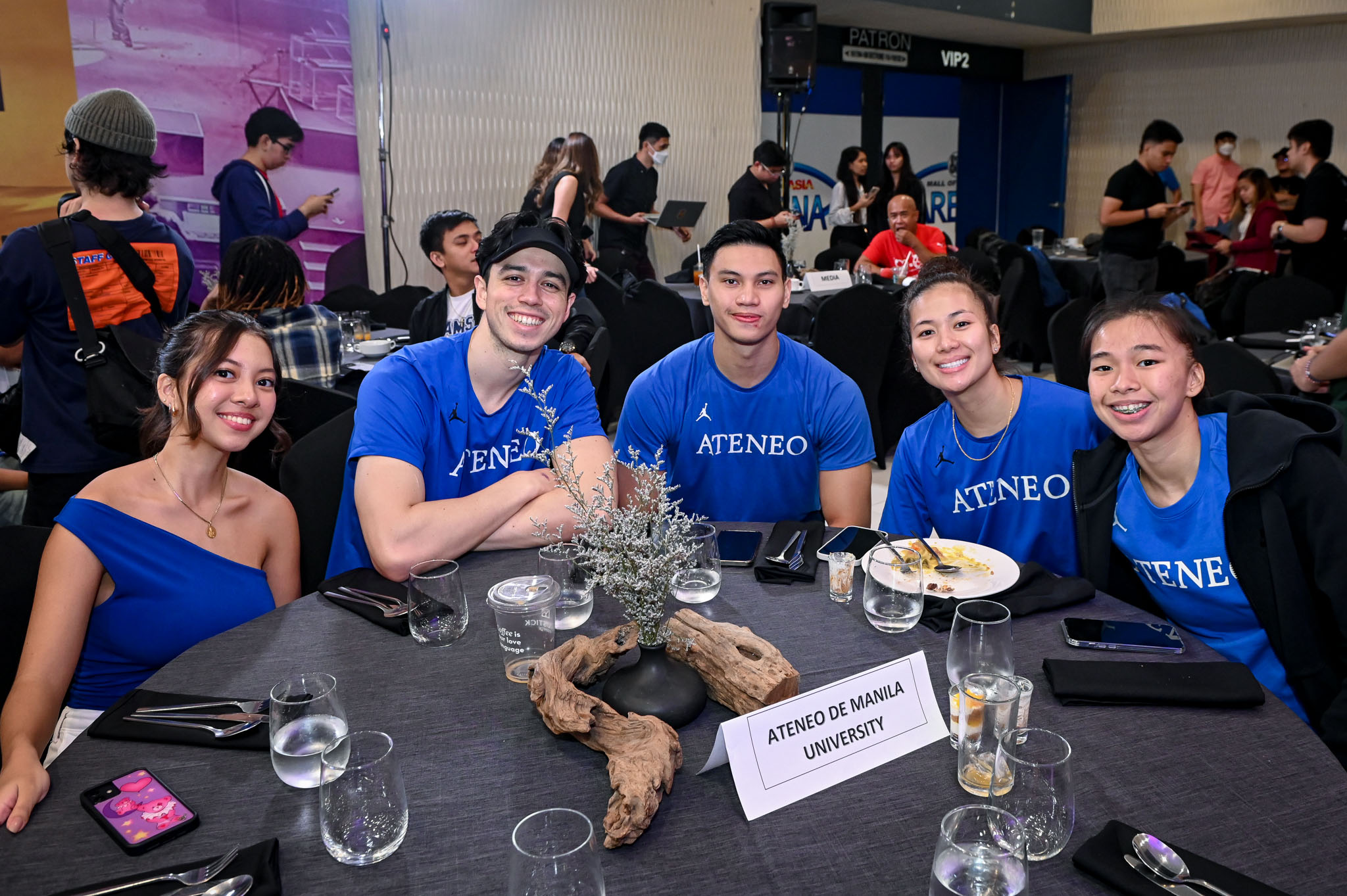 Ateneo De Manila University men's and women's basketball players at the UAAP Season 86 press conference 