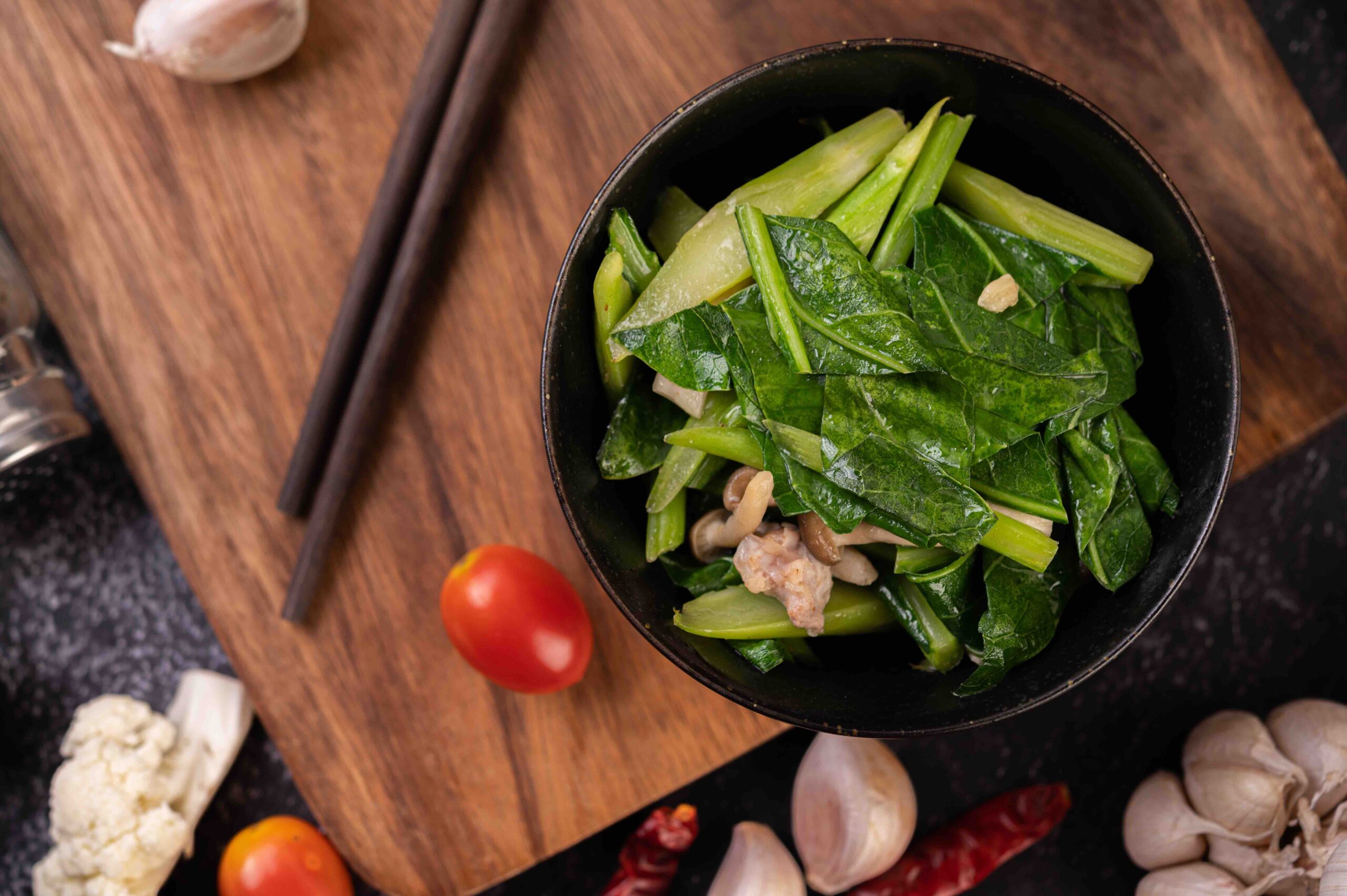 Leafy greens are good sources of magnesium