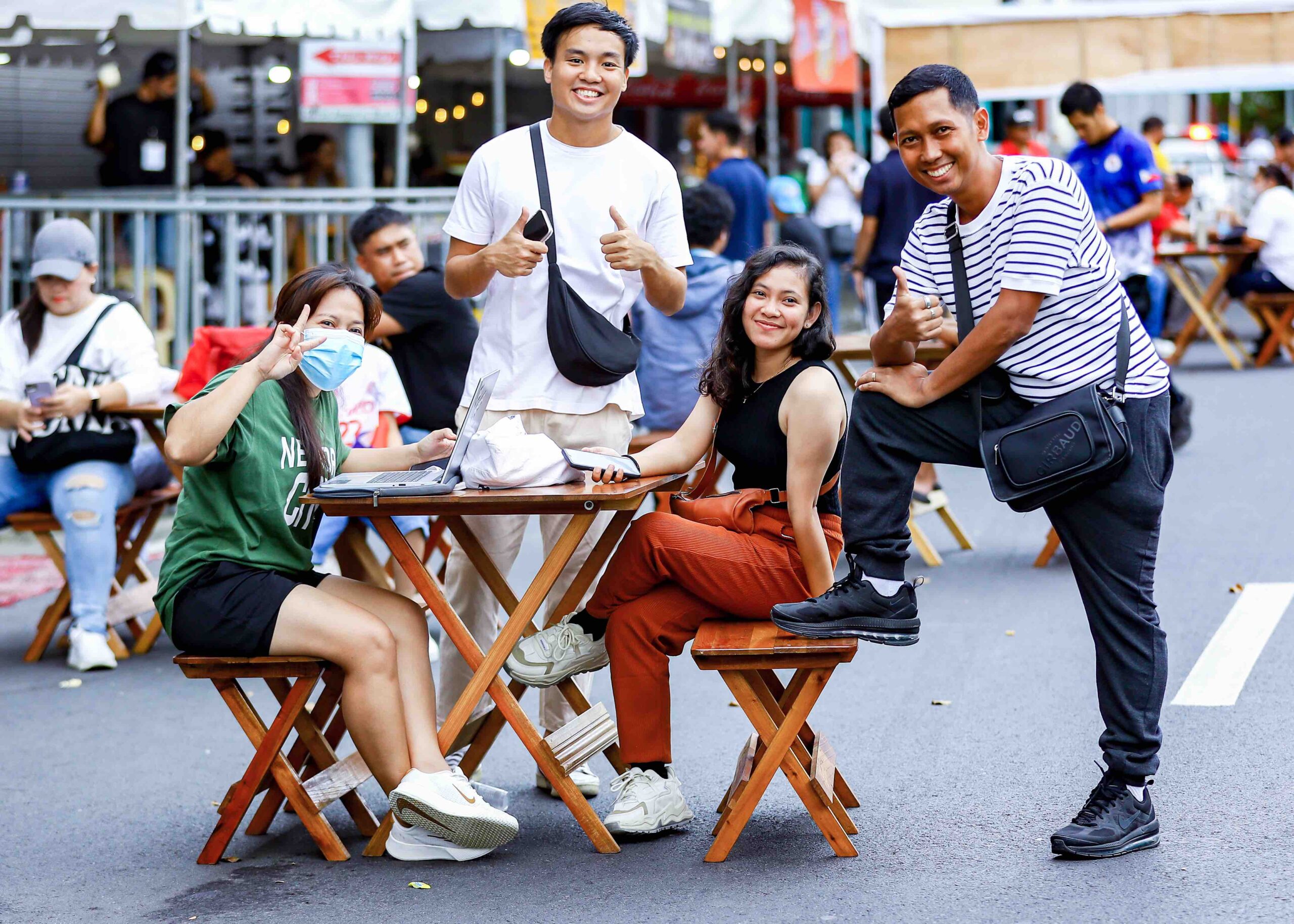 Azkals fans at the World Cup Qualifiers PFF Fan Zone