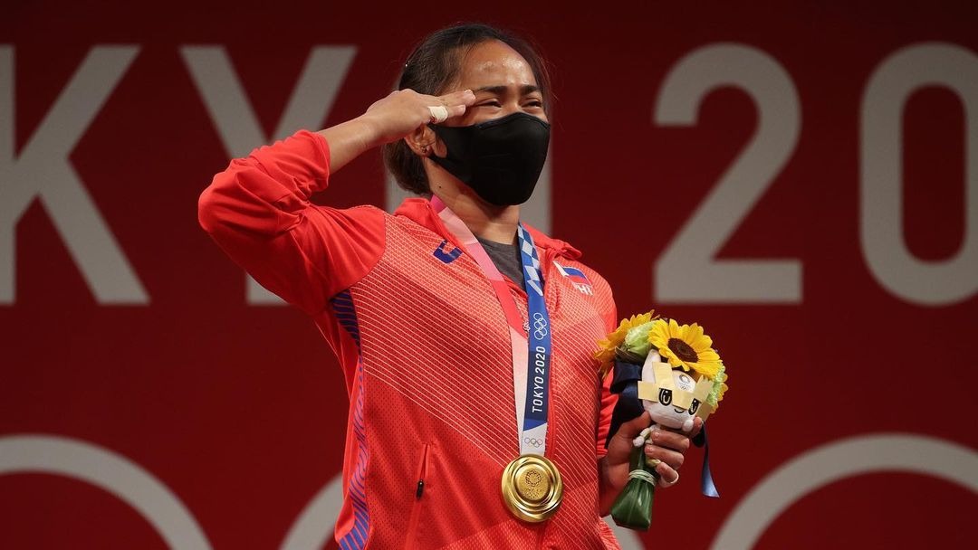 Philippine Olympic gold medalist Hidilyn Diaz