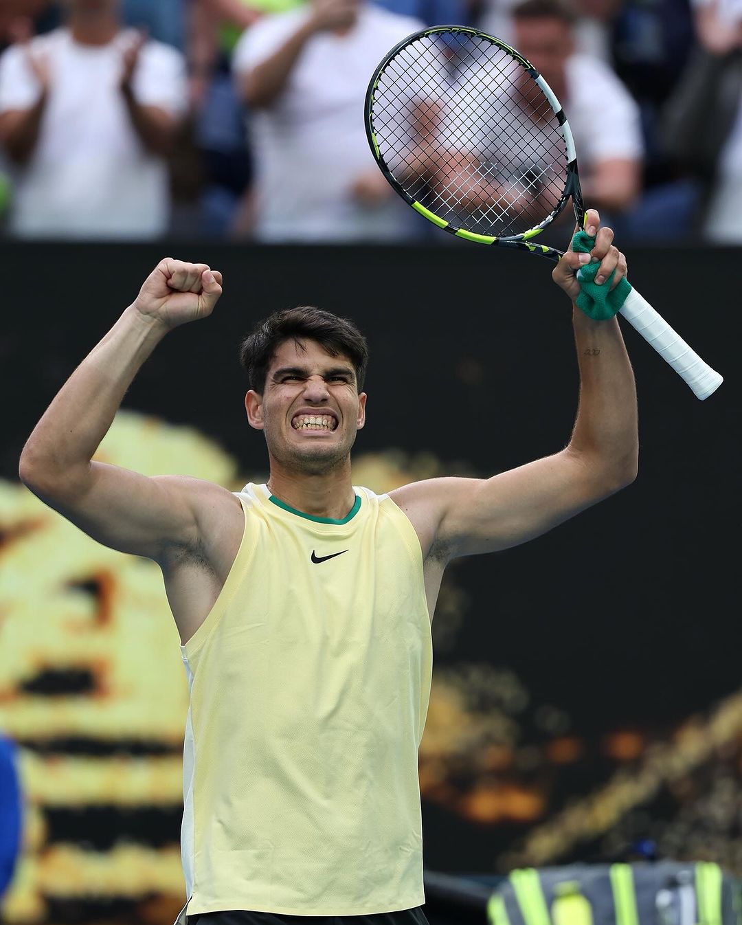 Carlos Alcaraz tennis racket Australian Open