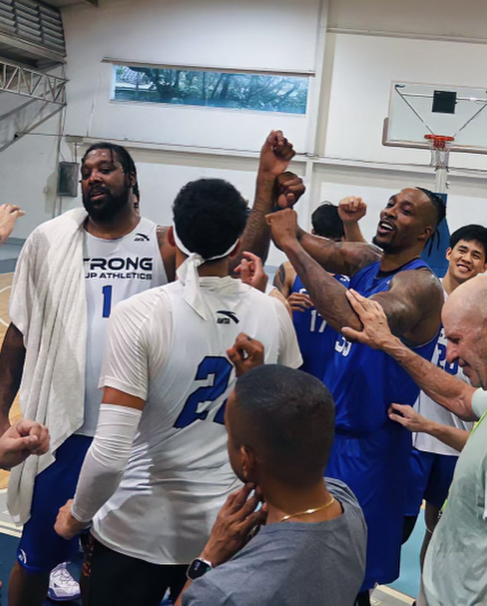Strong Group Athletics team for the 2024 Dubai International Basketball Tournament