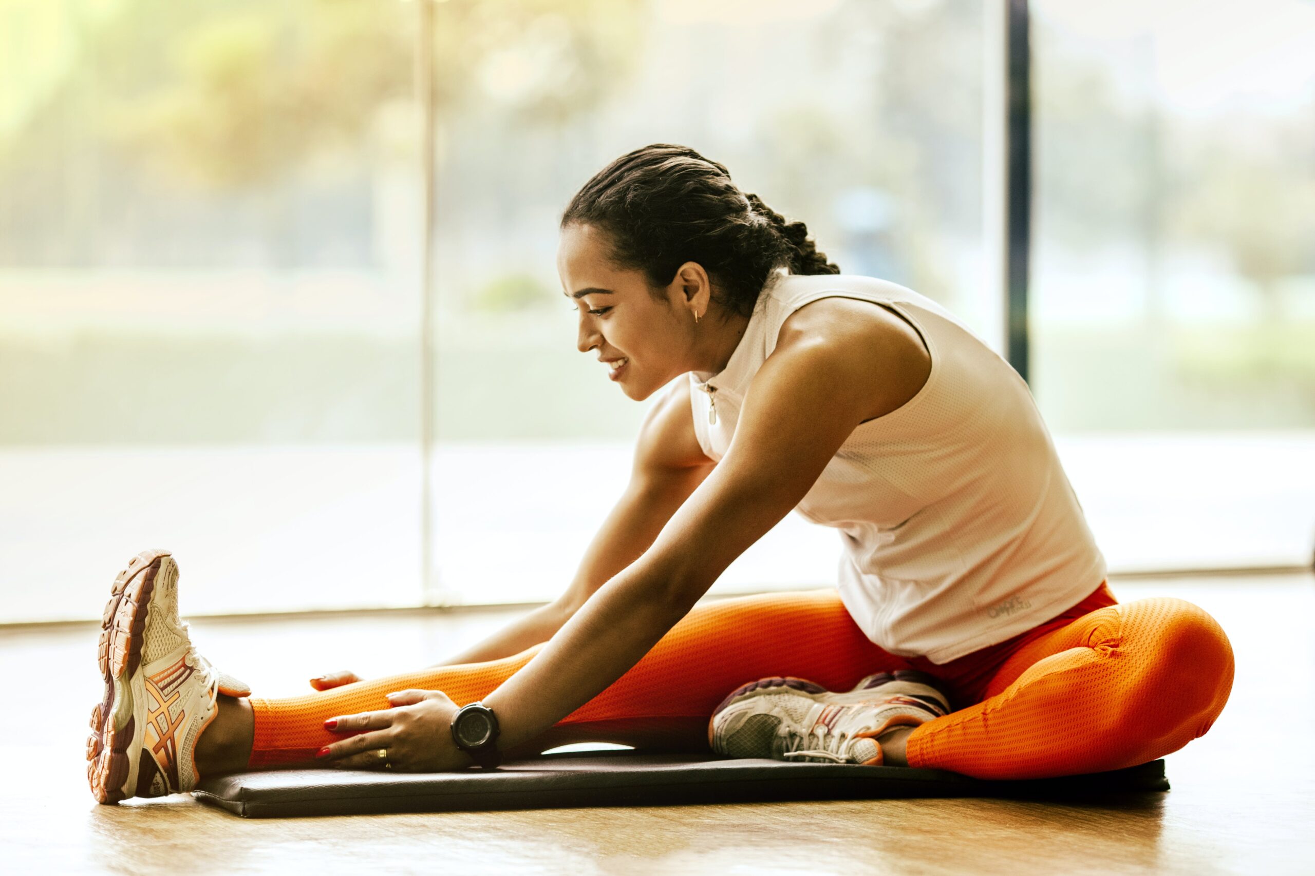 Long-distance running stretching