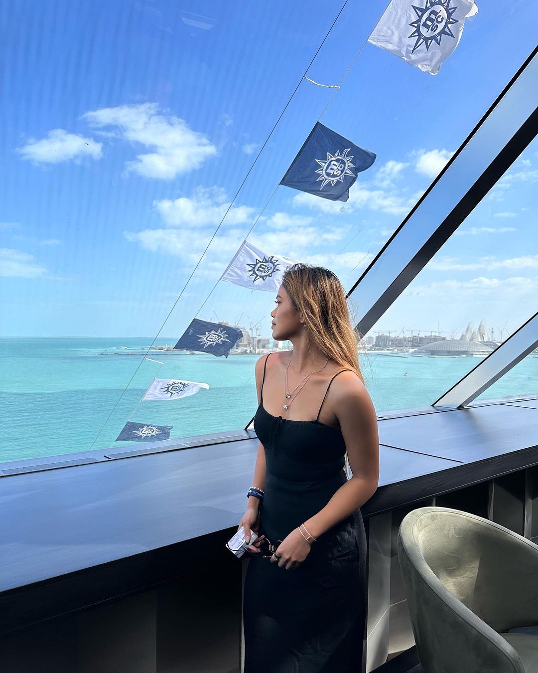 Bianca Bustamante MSC Cruises to Abu Dhabi Grand Prix