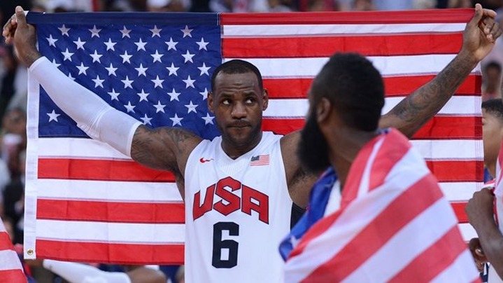 Team USA Paris 2024 Olympics Basketball Team (LeBron James)