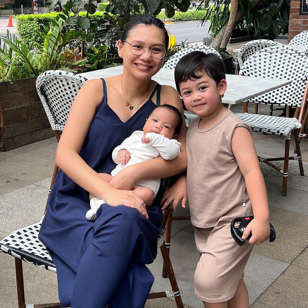 Stephanie de Koenigswarter with her family