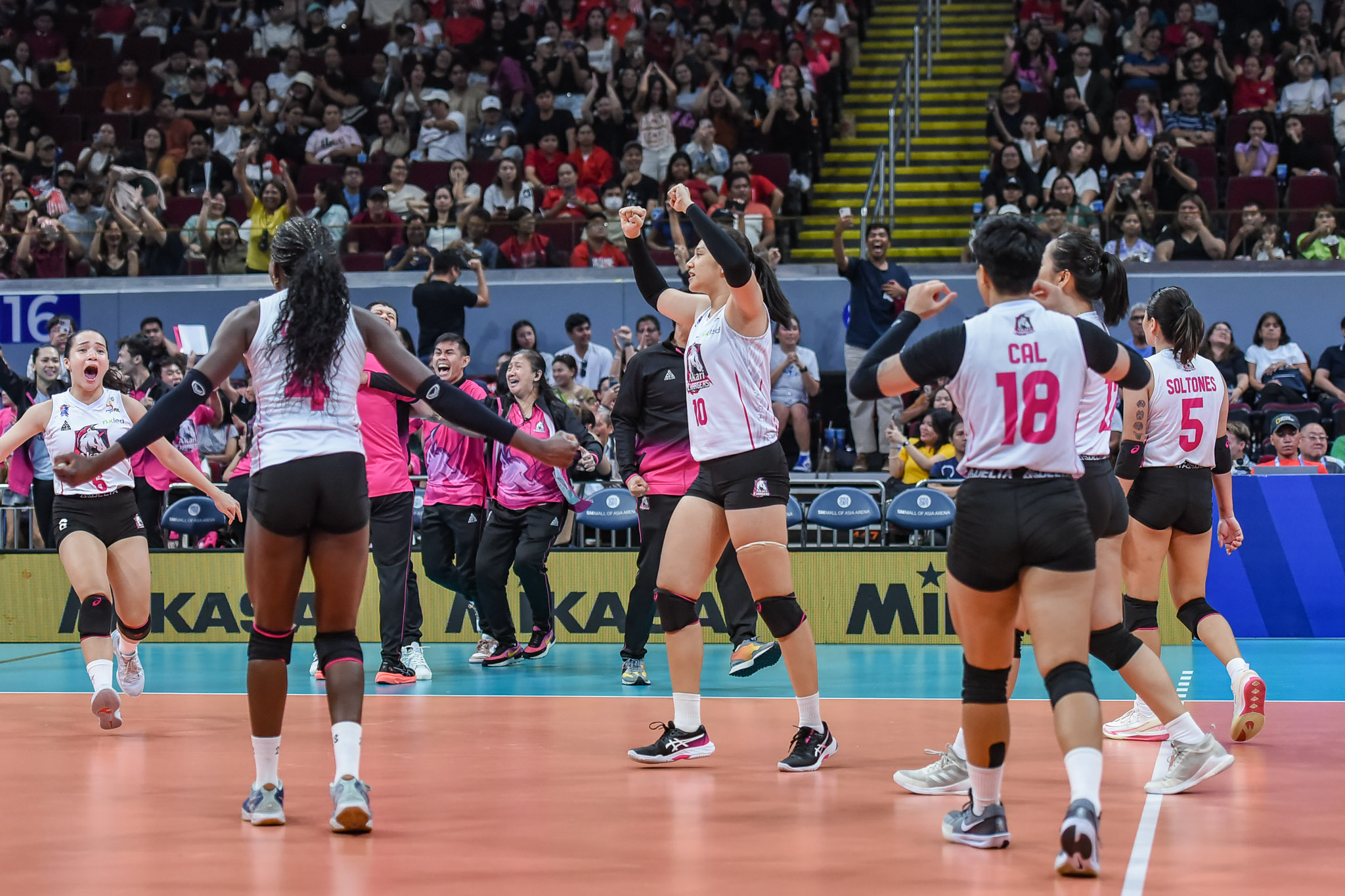 Pvl rc 2024 akari vs pldt - -4693 - the game Akari after winning