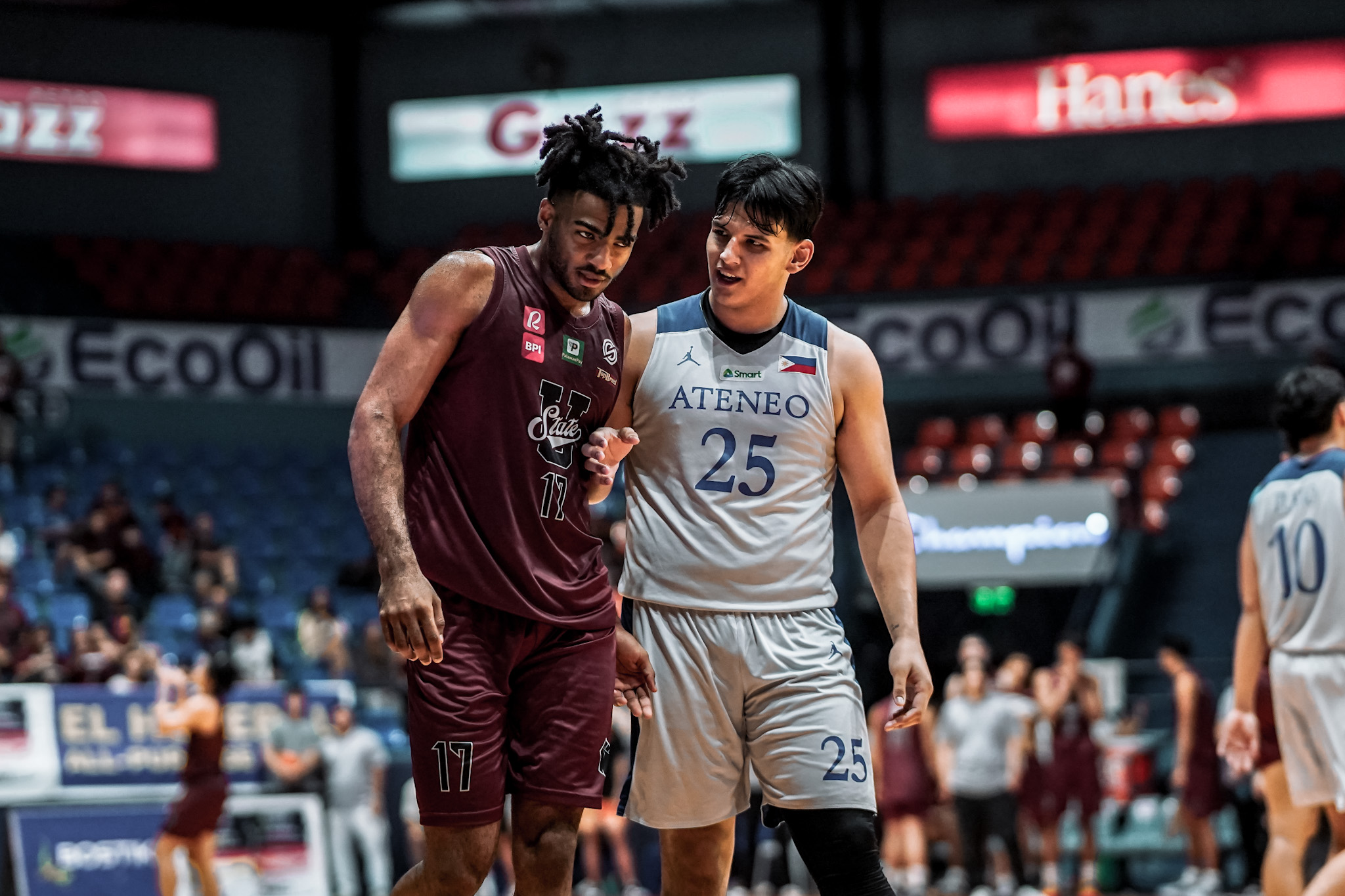 A photo of Kris Porter with UP's Francis Lopez