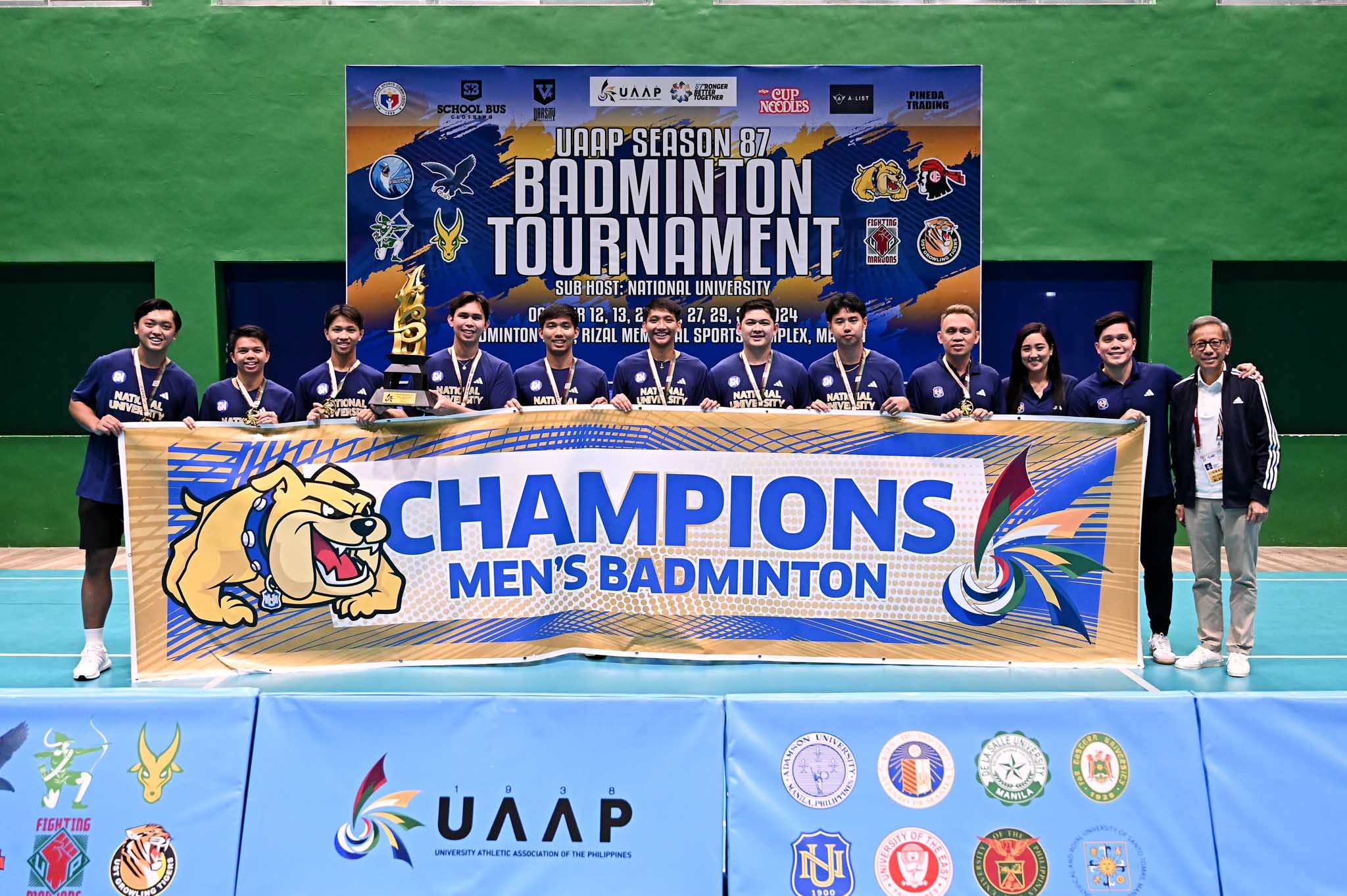 Uaap 87 badminton awarding- nu- champion mens-3878 - the game