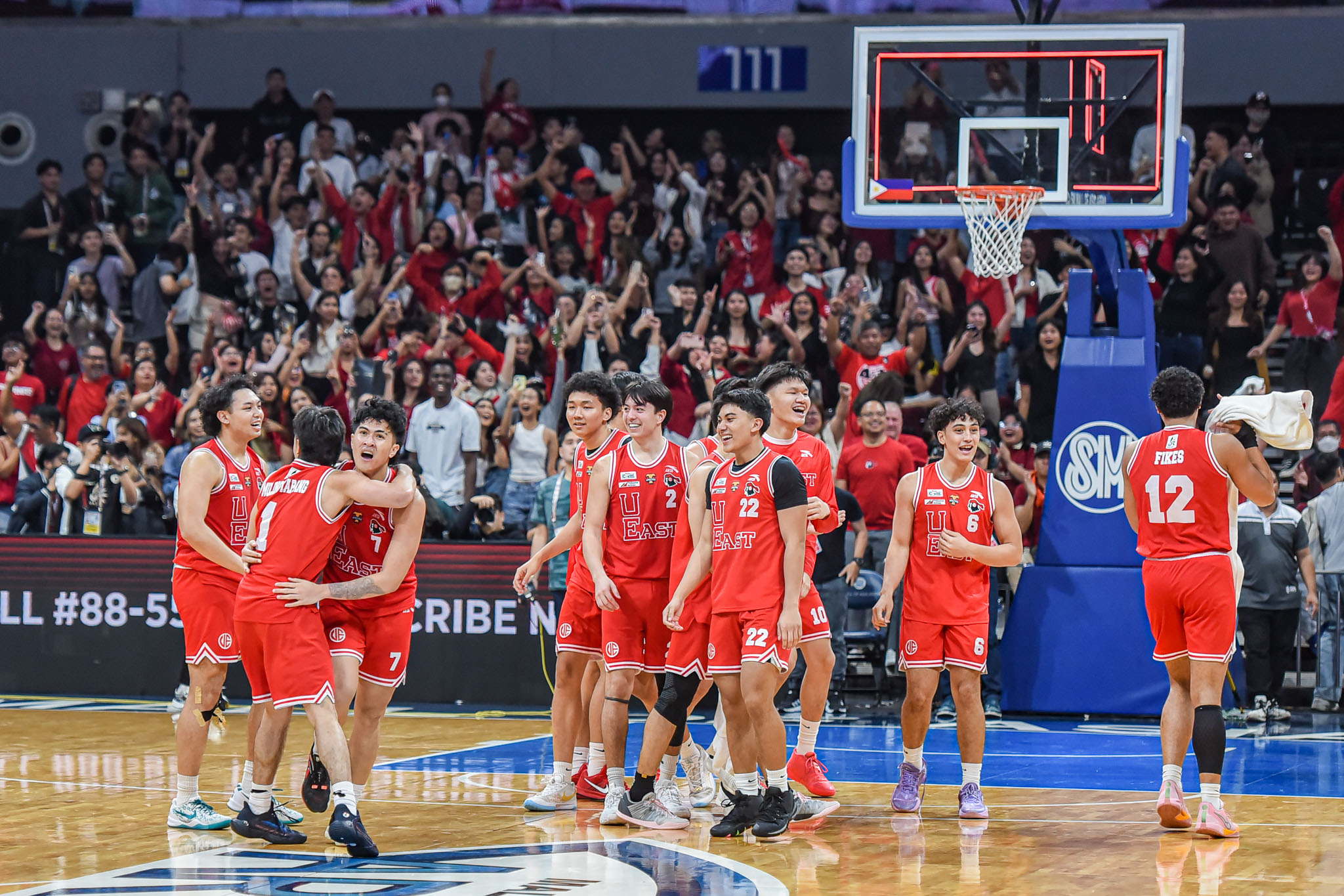 James Yap, Paul Artadi and Ronald Tubid give their stamp of approval to the UE Red Warriors