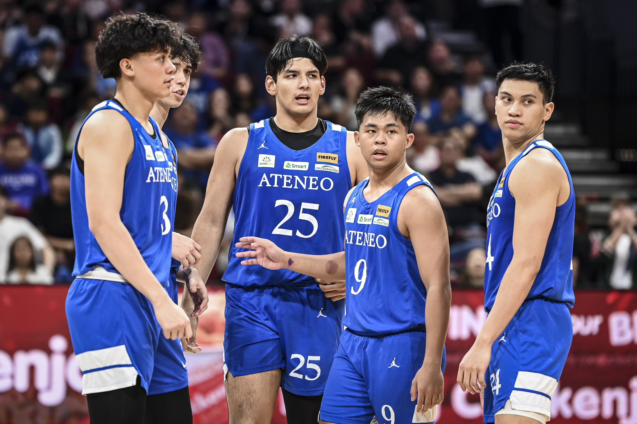 Jared Bahay with his Ateneo teammates