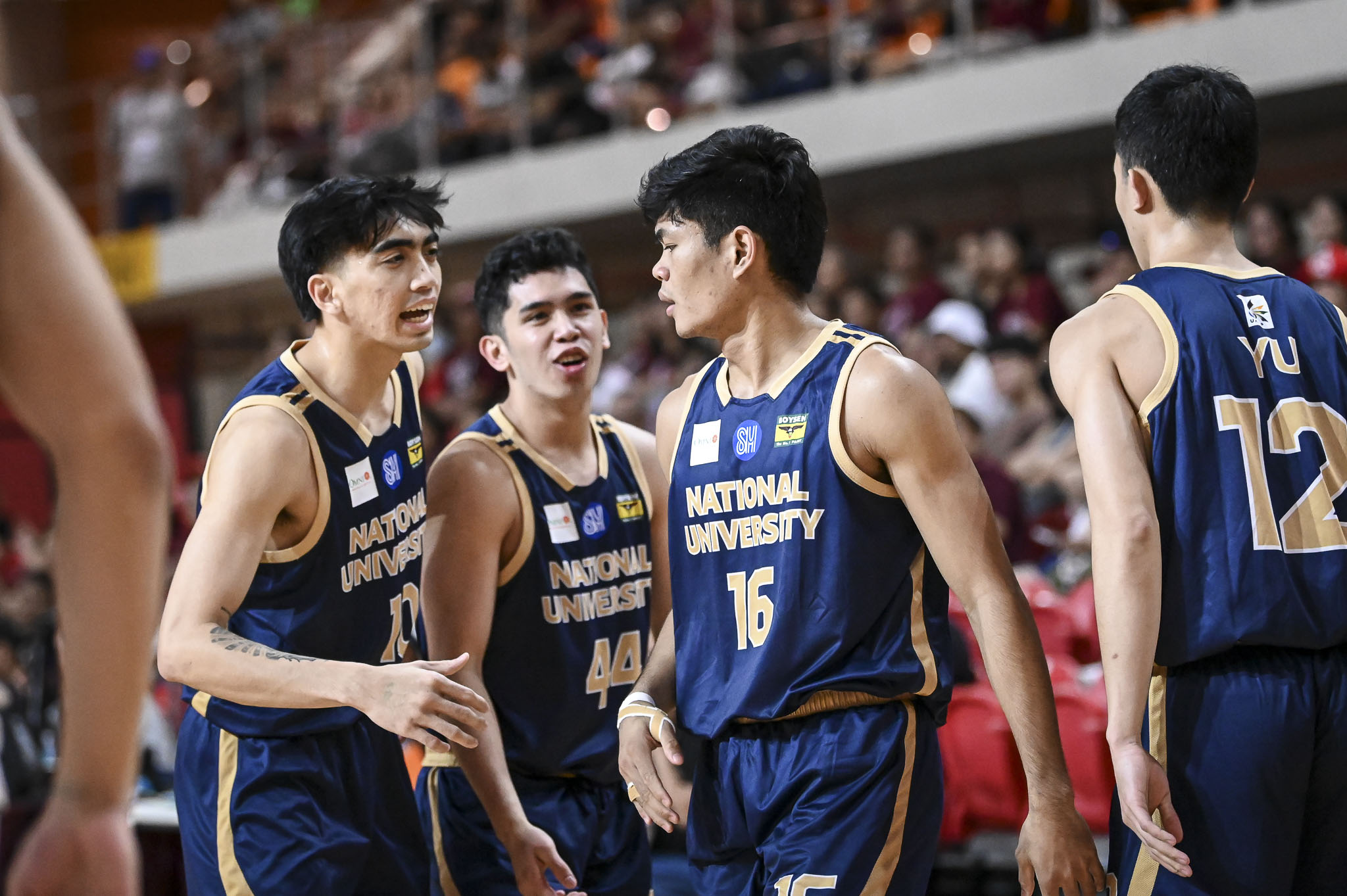 NU Bulldogs including Jolo Manansala, Reinhard Jumamoy and Lennard Santiago