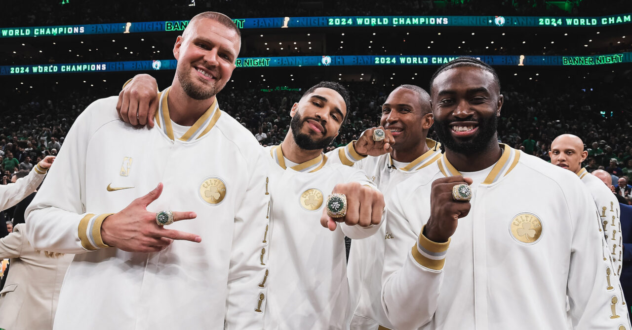 2024 sports moments: Boston Celtics Banner 18