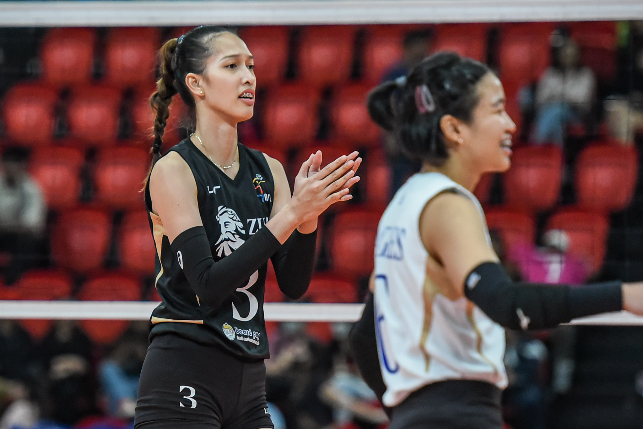 First-overall pick Thea Gagate against the Creamline Cool Smashers in the 2024-25 PVL All-Filipino Conference