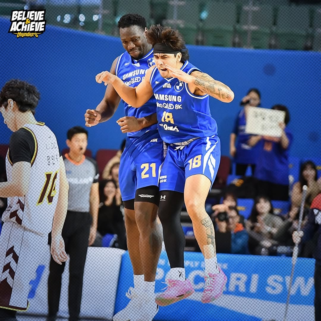 Justin Gutang, one of the Filipino players in the Korean Basketball League (KBL).