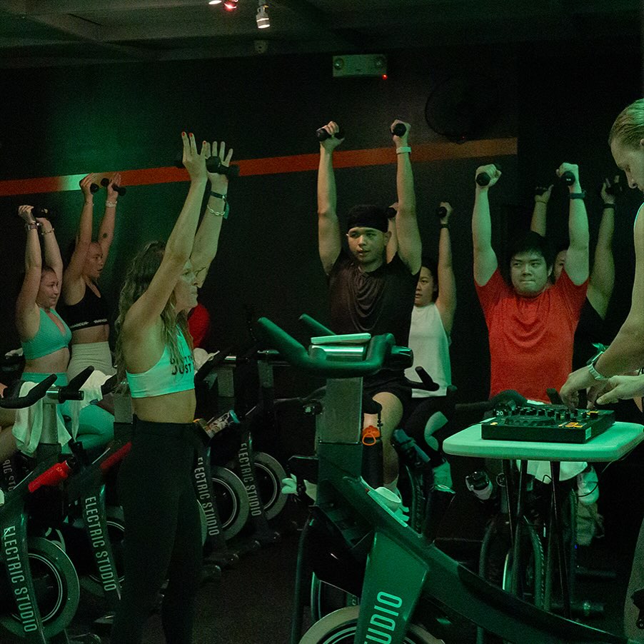 A cycling workout in one of Electric Studio's three branches across Metro Manila.