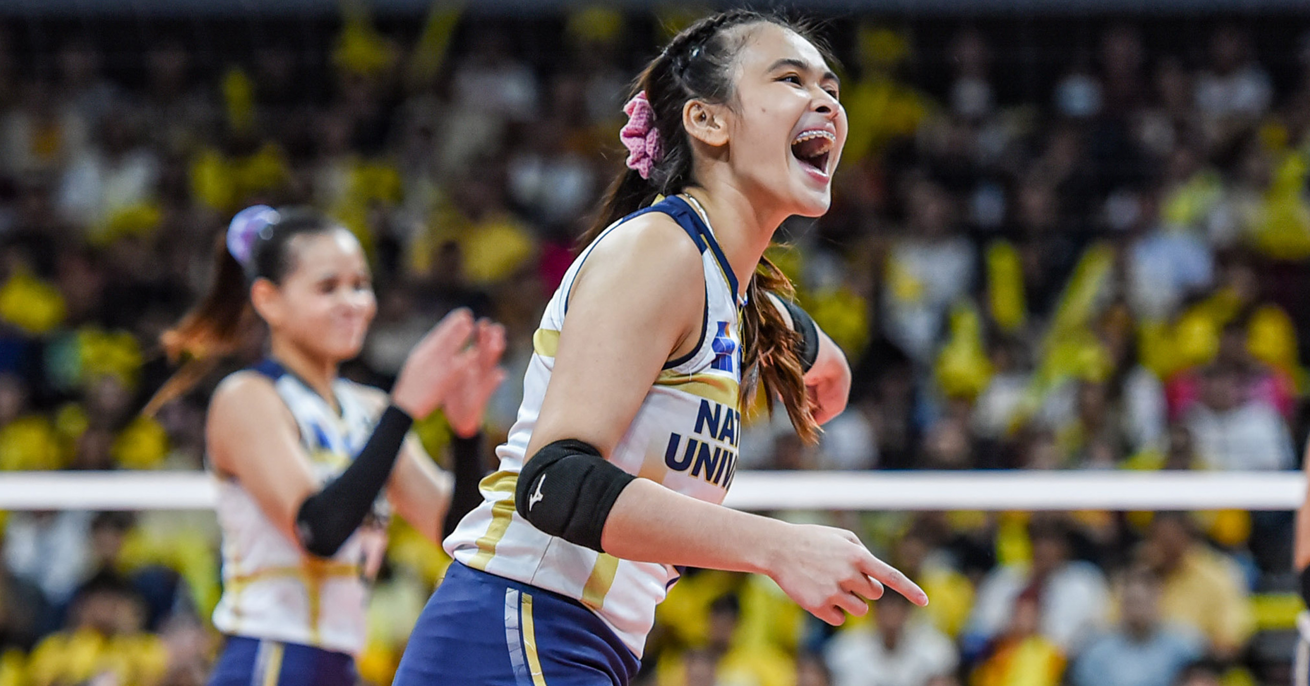 A shot of National University Lady Bulldogs star Bella Belen