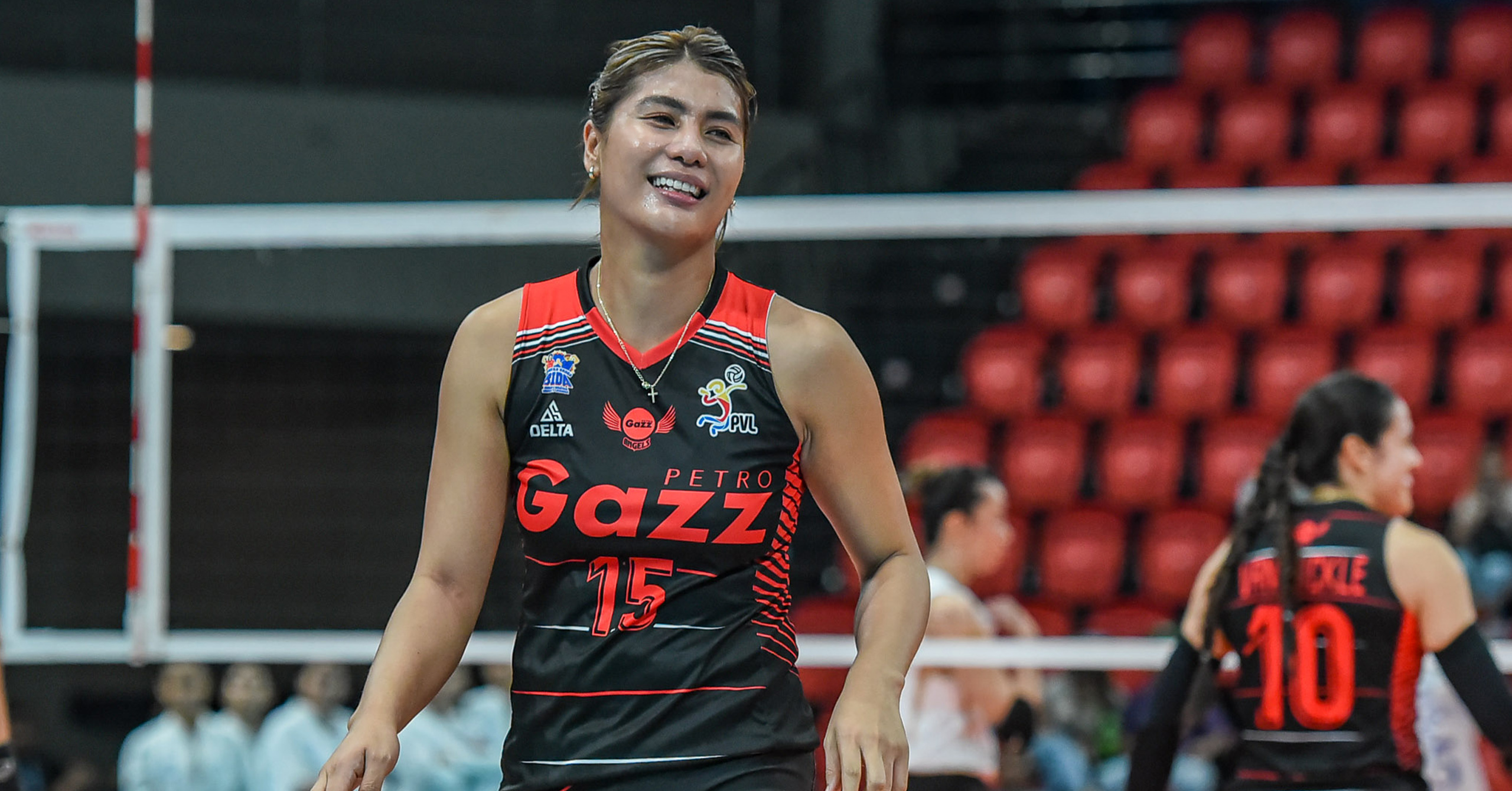 A shot of resurgent spiker Myla Pablo