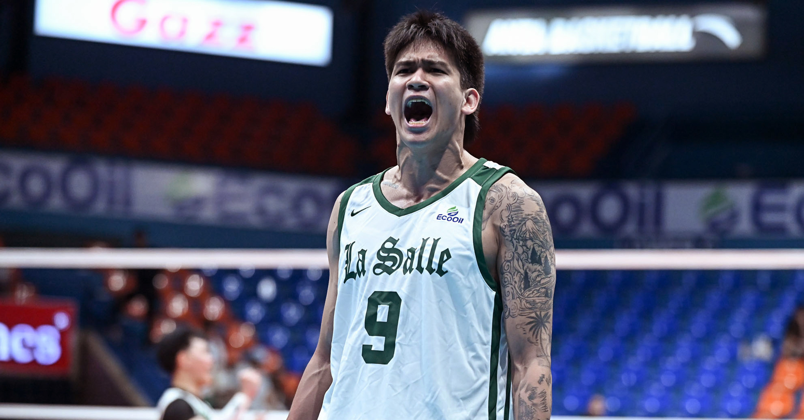 A shot of DLSU Green Spikers star Noel Kampton
