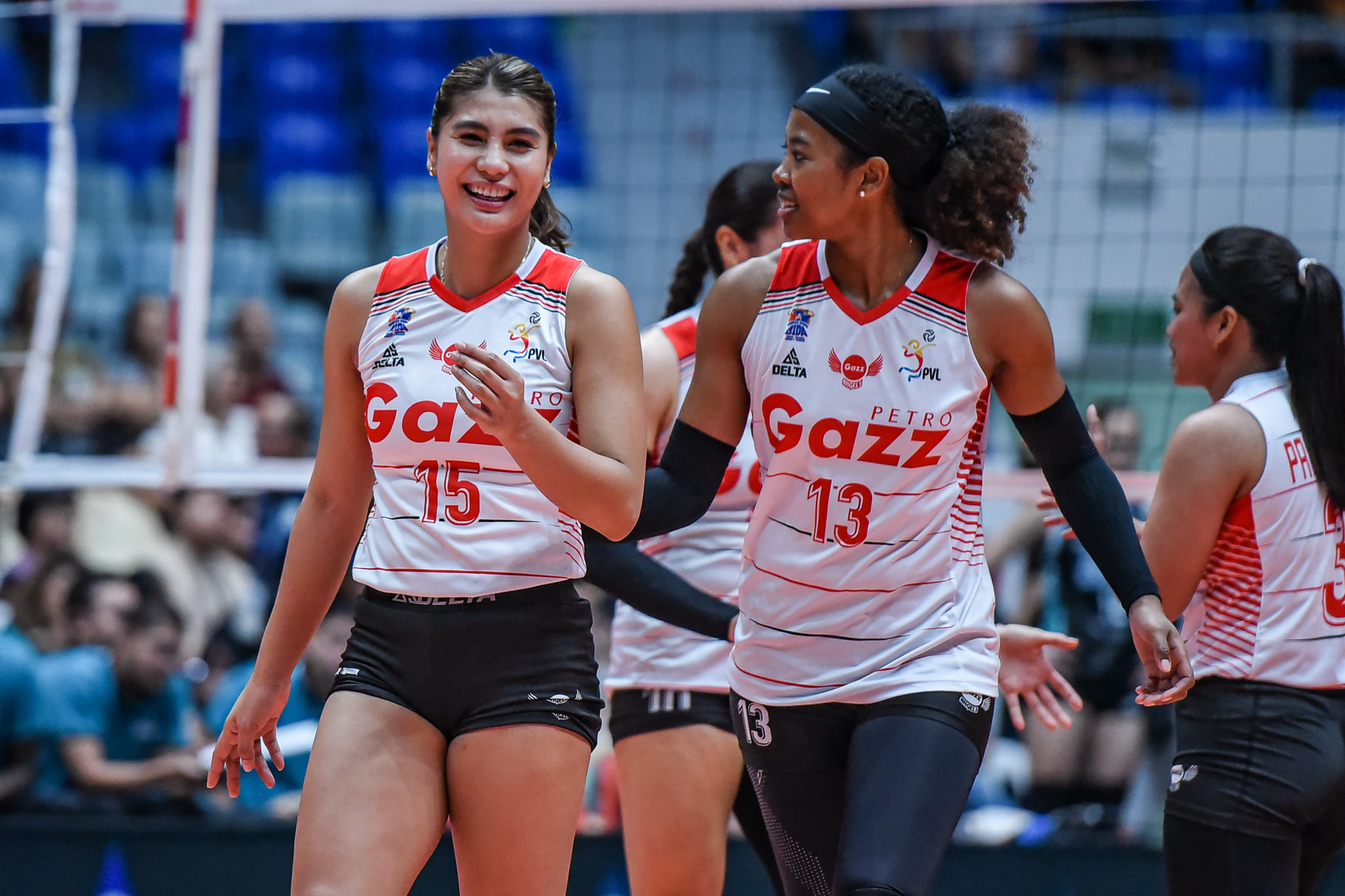 Pvl afc 25 petrogazz vs galeries - myla pablo mj phillips-6722 - the game A shot of the Petro Gazz Angels, one of the Philippine teams for the 2025 AVC Champions League