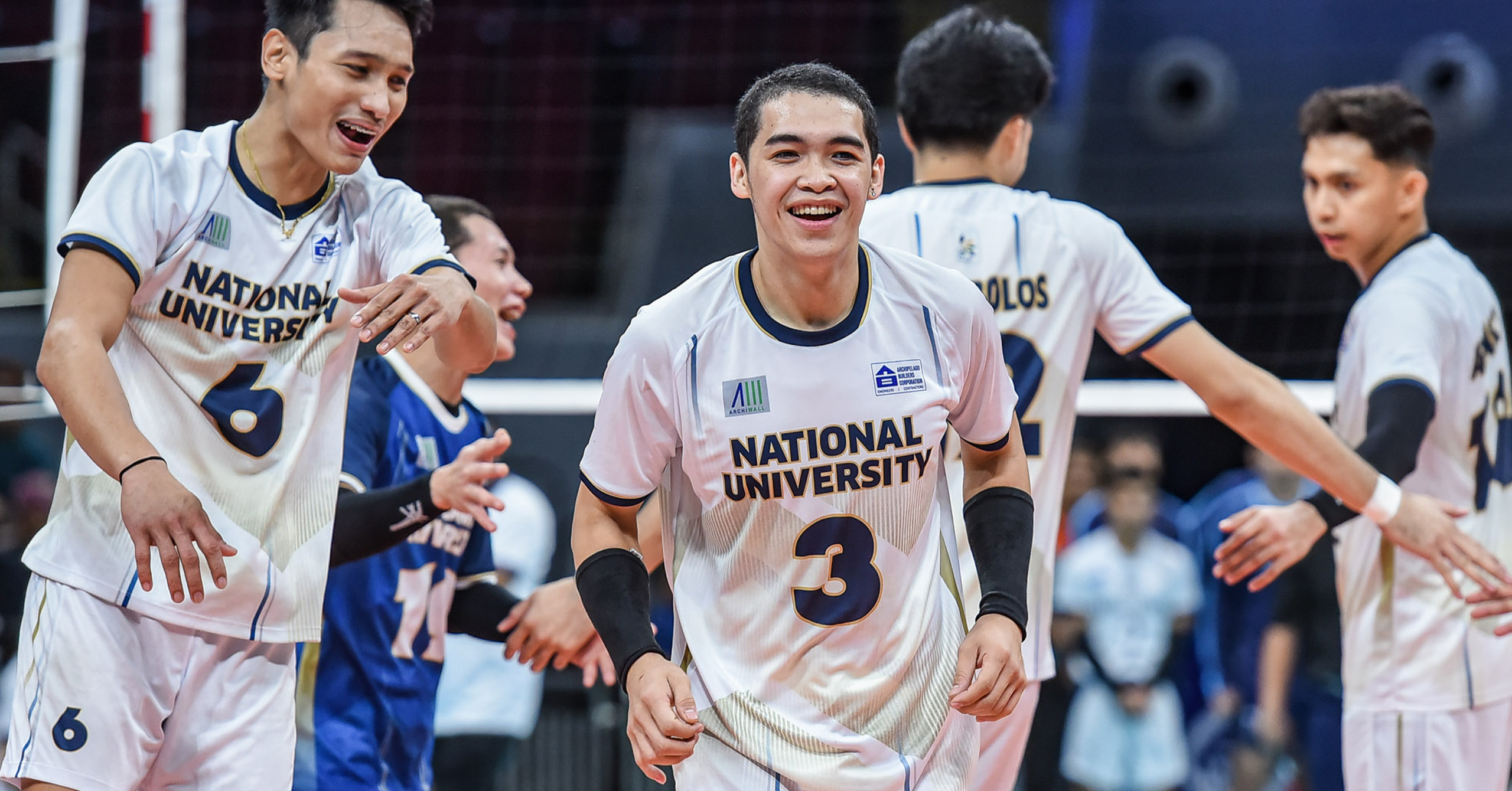 A shot of NU rookie setter Jeffe Gallego