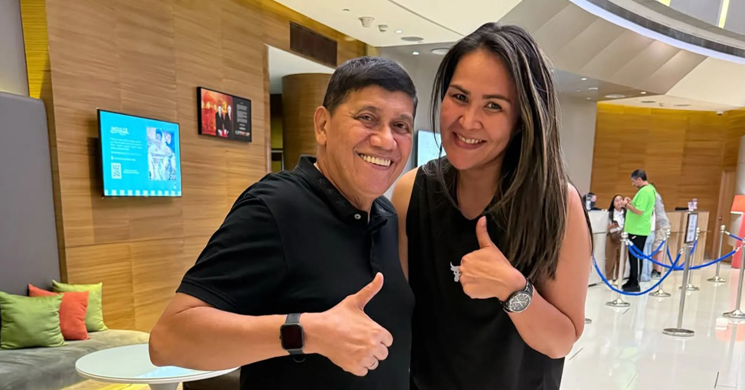 A shot of Roger Gorayeb and Thai import Jang Bualee