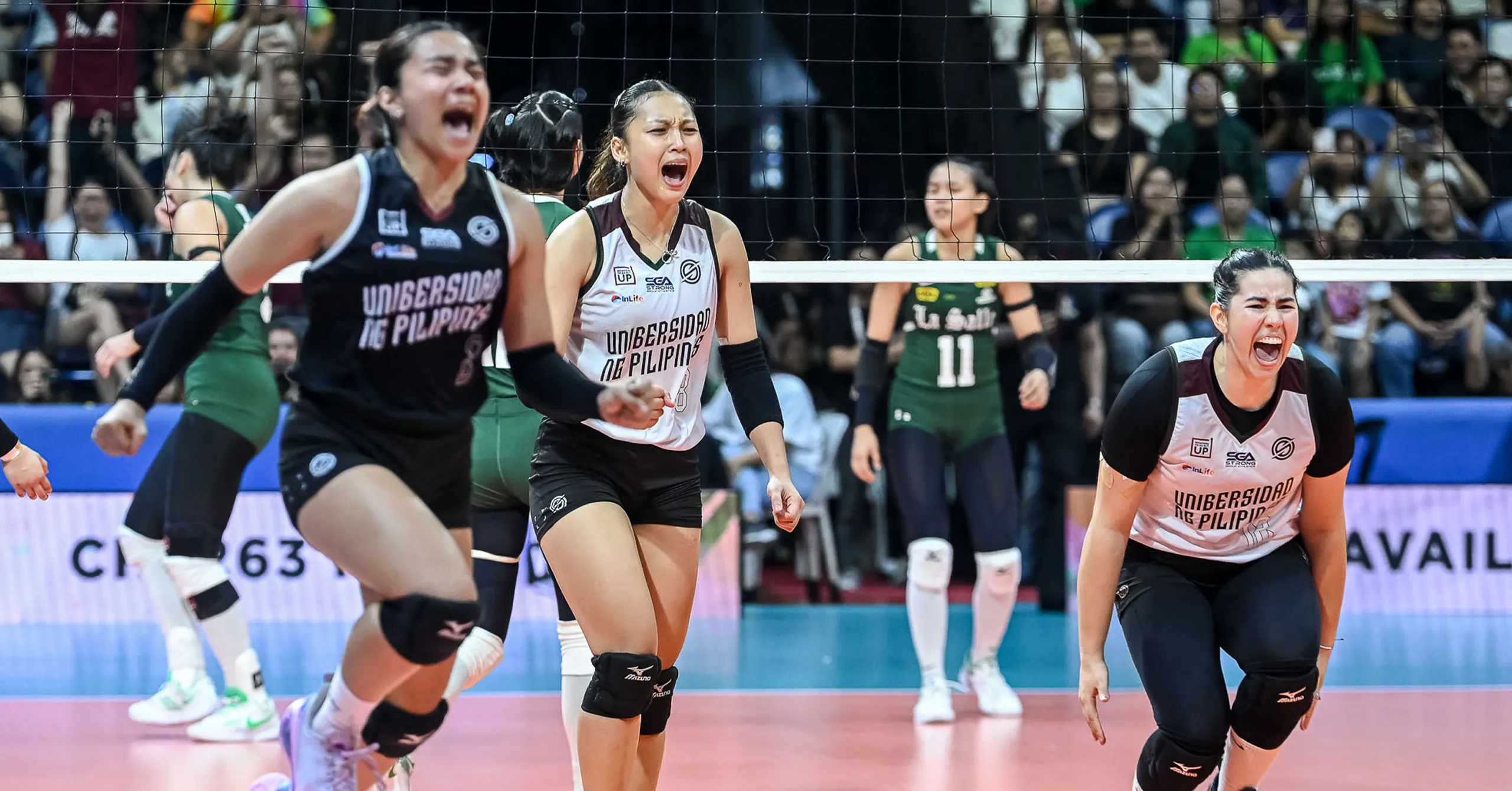 A shot of UP stalwart Joan Monares.